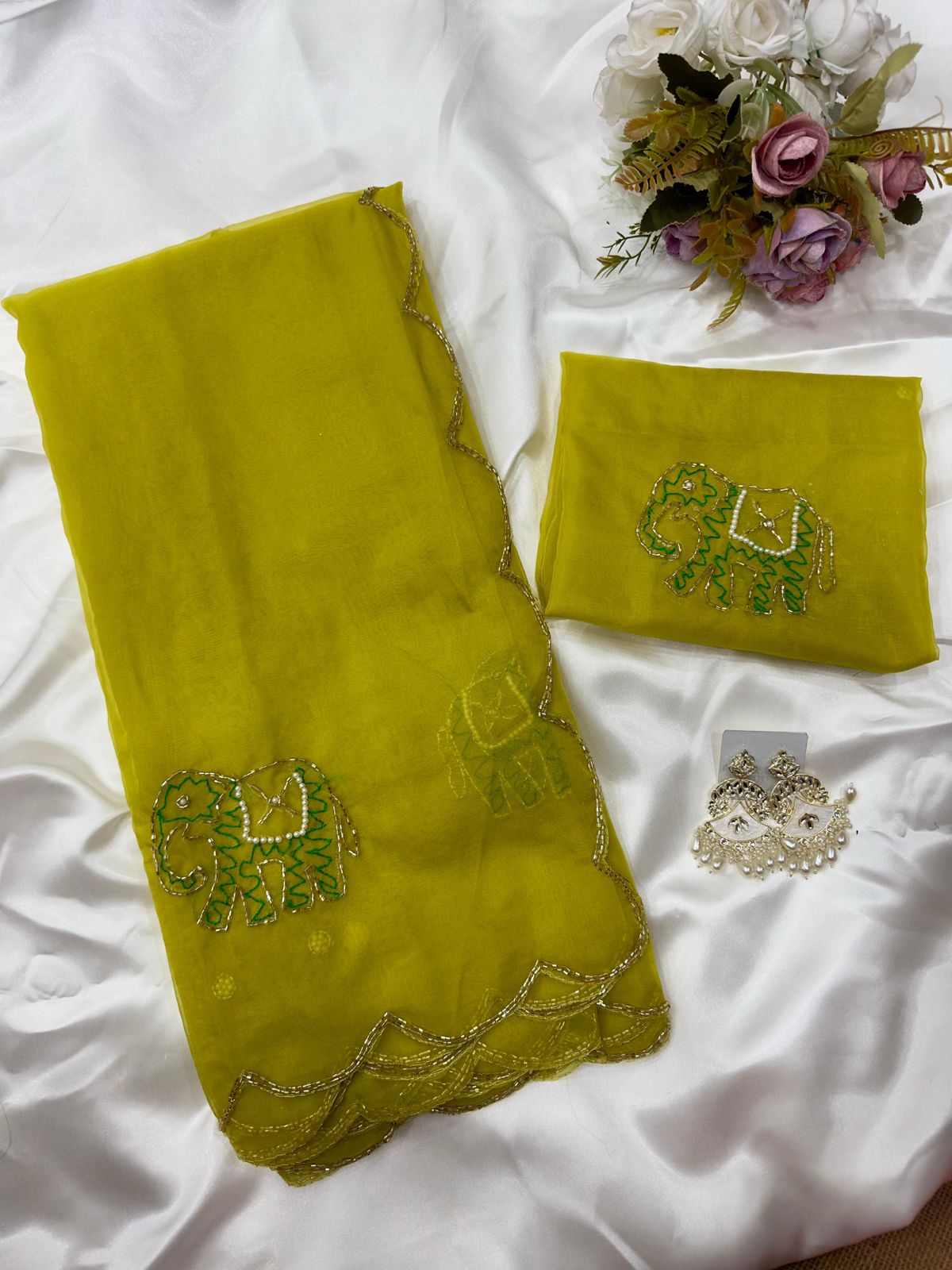 Premium Organza Work Saree