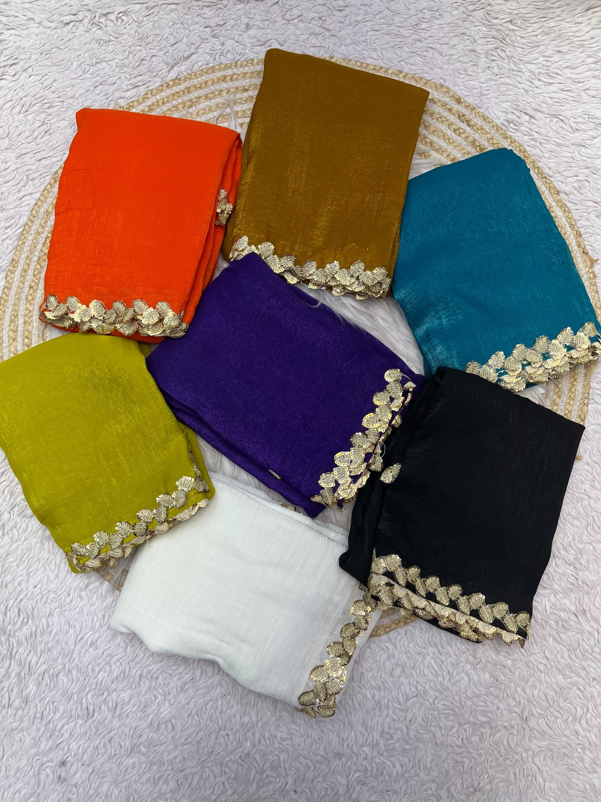 Trendy Crunchy Silk Saree