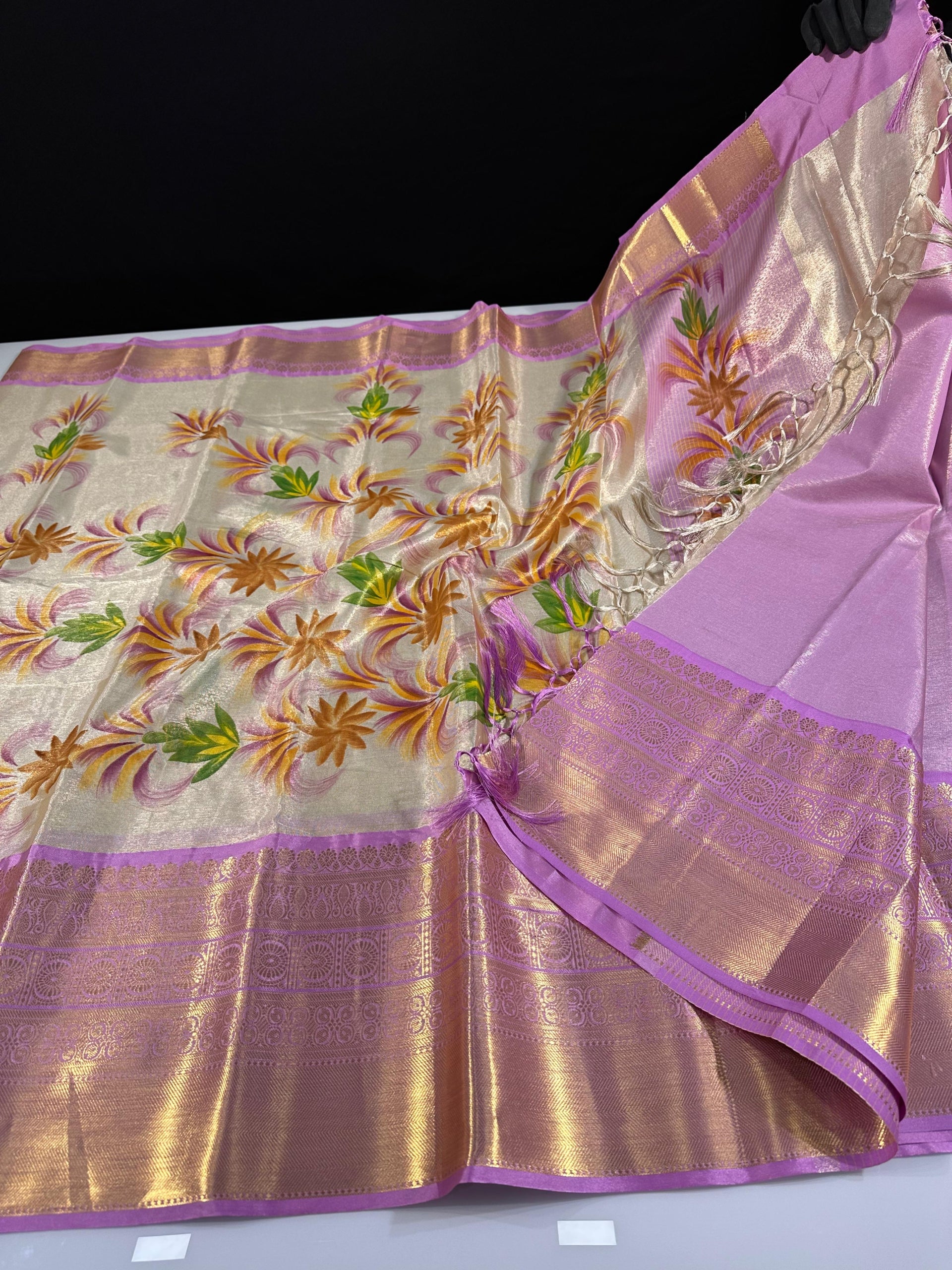 Premium Banarasi Soft Tissue Silk Saree
Specially Designed Light Weight