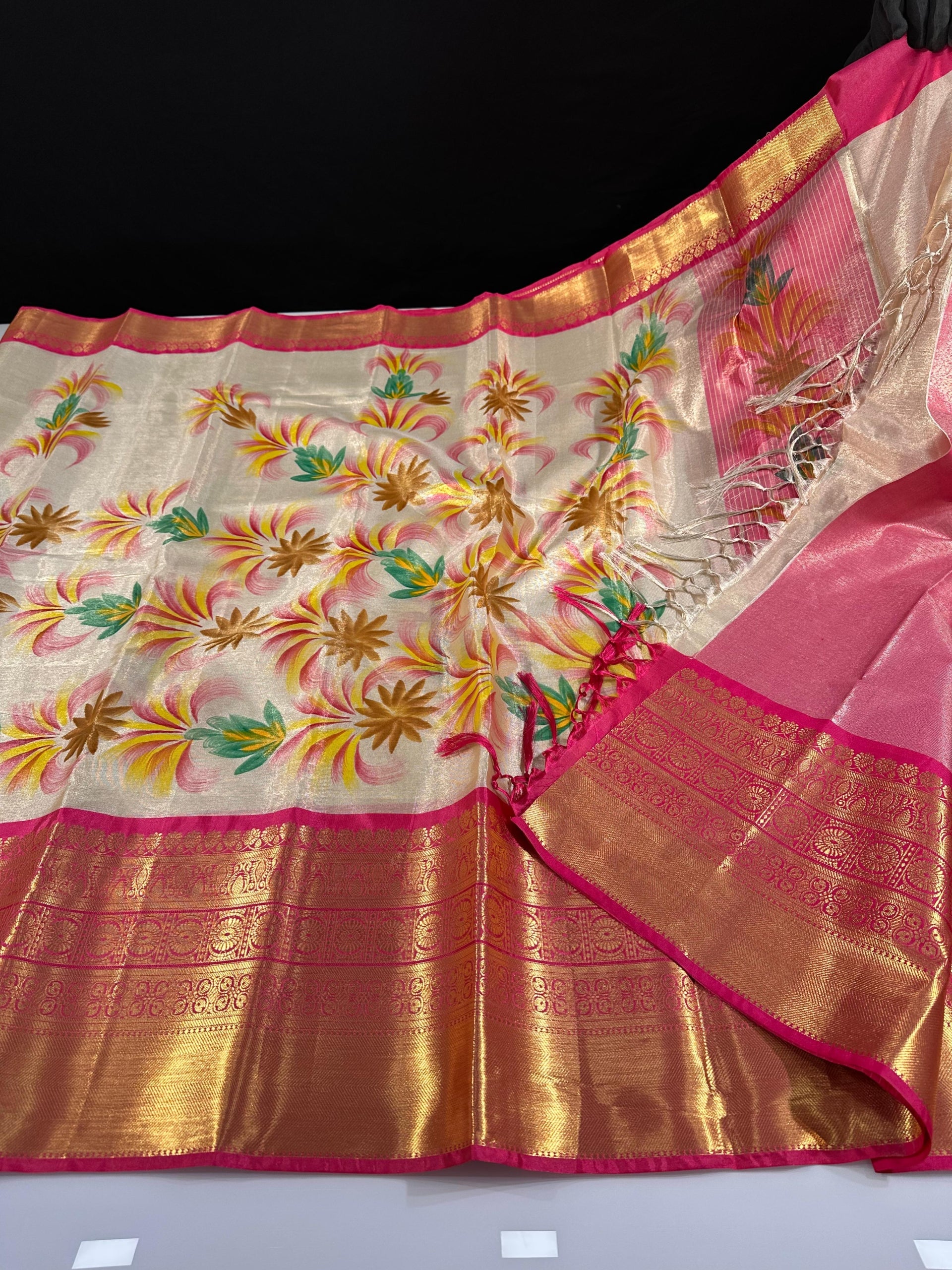 Premium Banarasi Soft Tissue Silk Saree
Specially Designed Light Weight