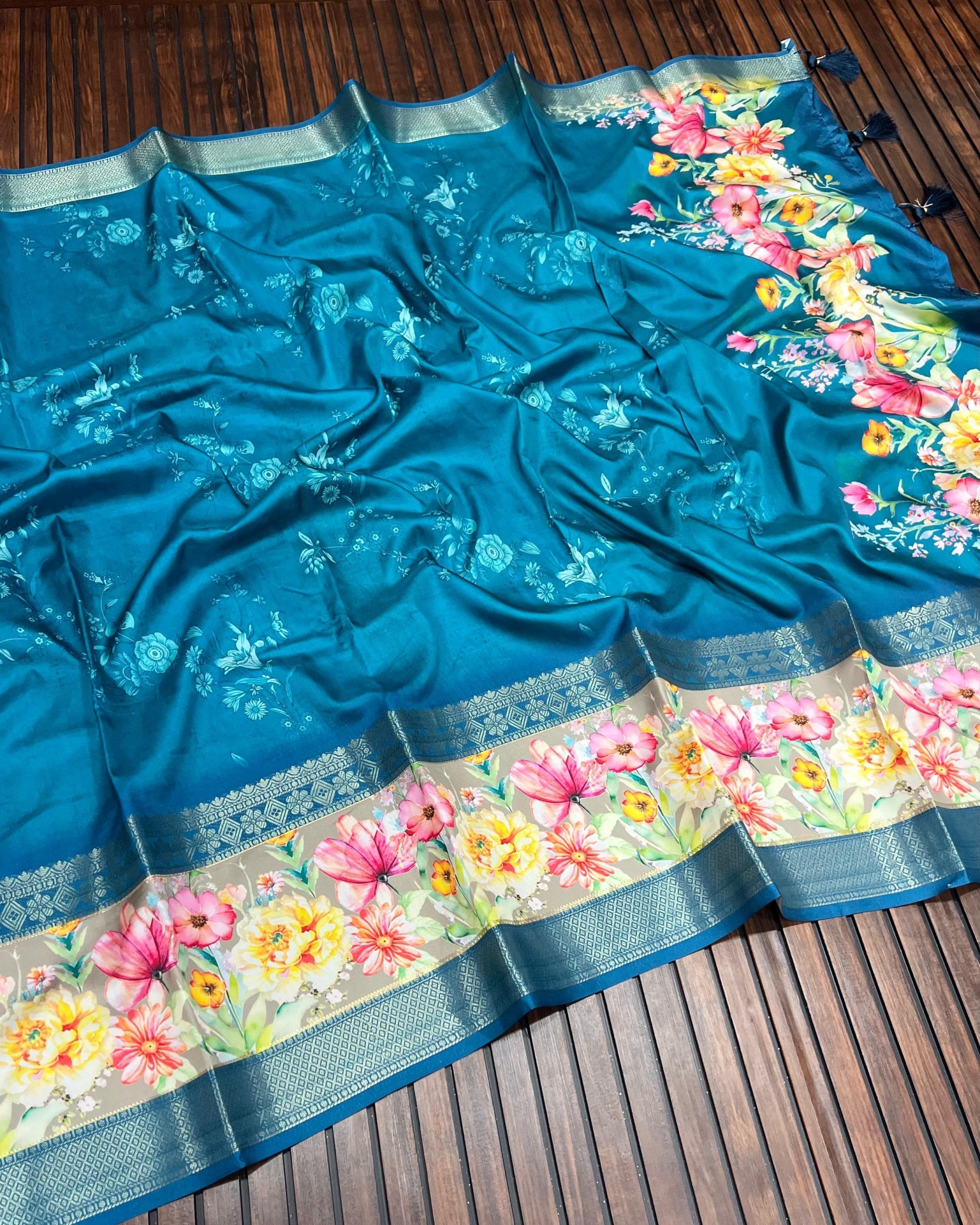 Pure Dola Lichi Silk Sarees