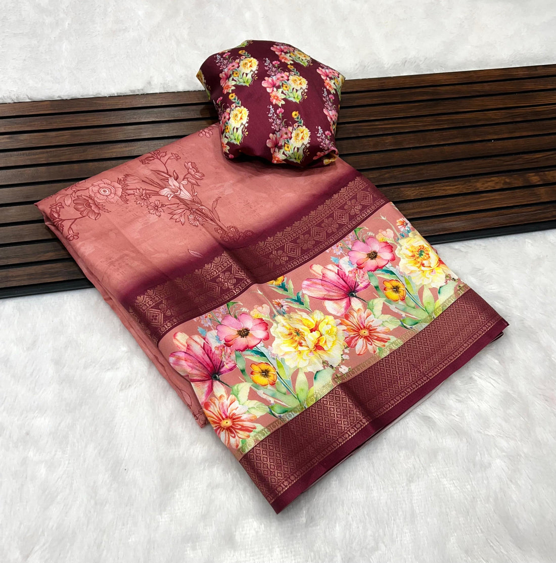 Pure Dola Lichi Silk Sarees