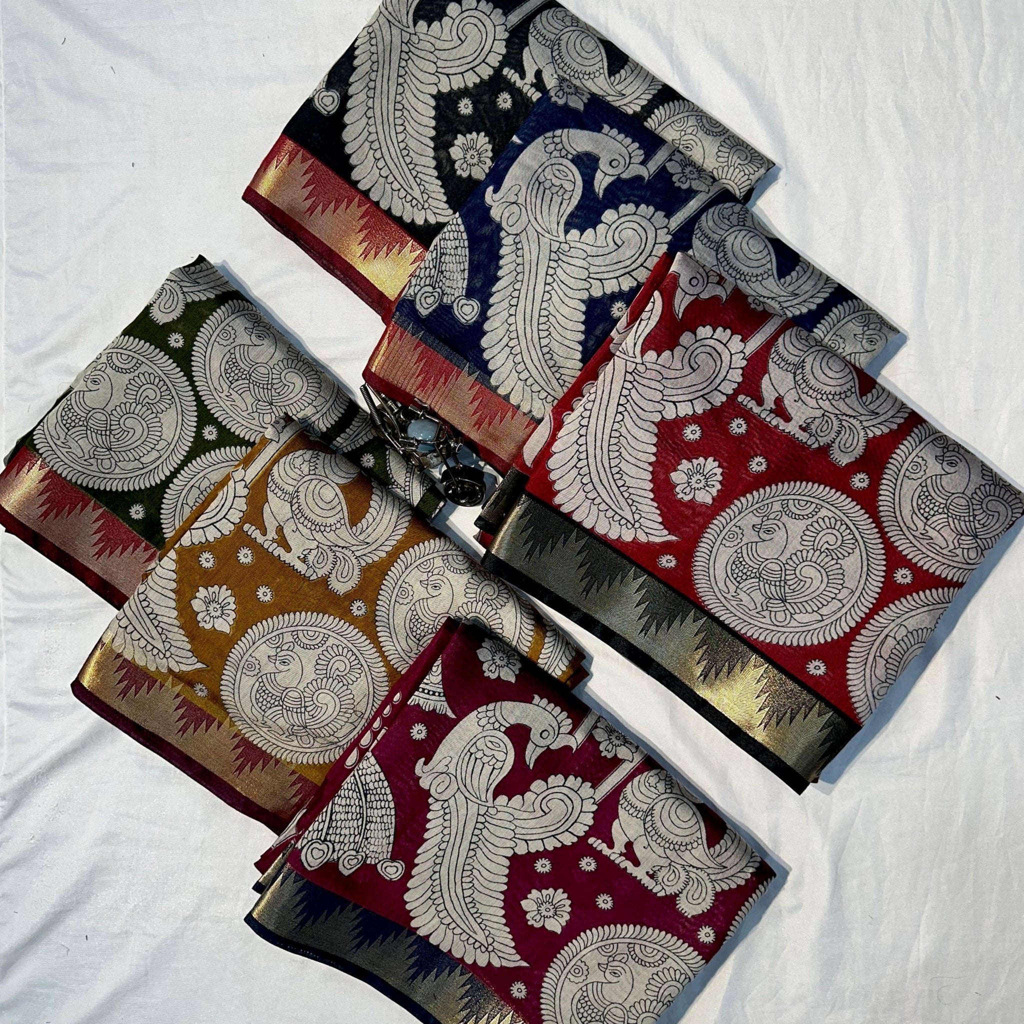 Mangalagiri Silk &amp; Mul Mul  Cotton Saree
