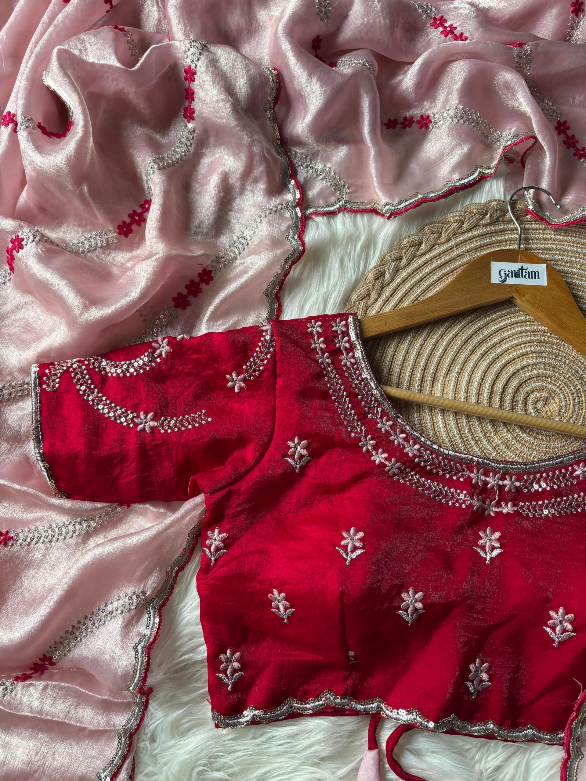 Cocktail Sarees Available in Stitched and Unstitched Blouse Styles