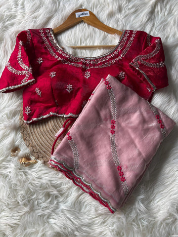 Cocktail Sarees Available in Stitched and Unstitched Blouse Styles