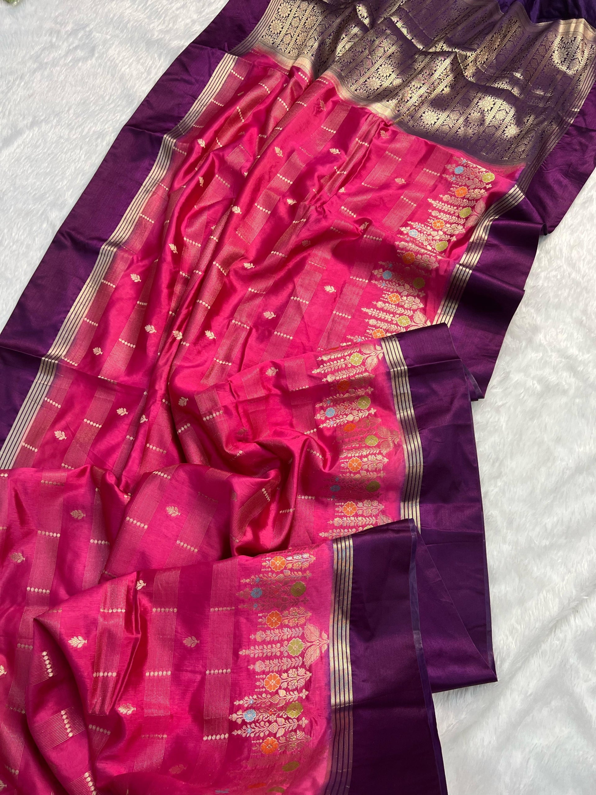 Exclusive Banarasi Raw Mango Silk Saree