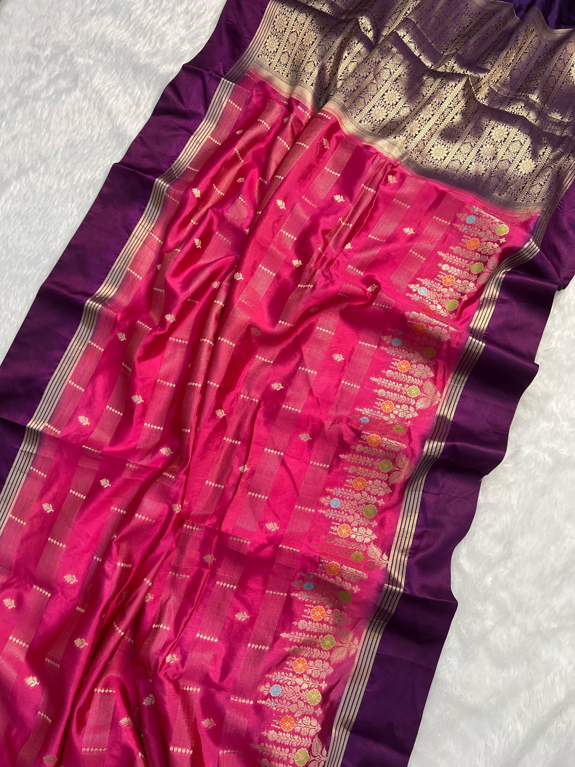 Exclusive Banarasi Raw Mango Silk Saree