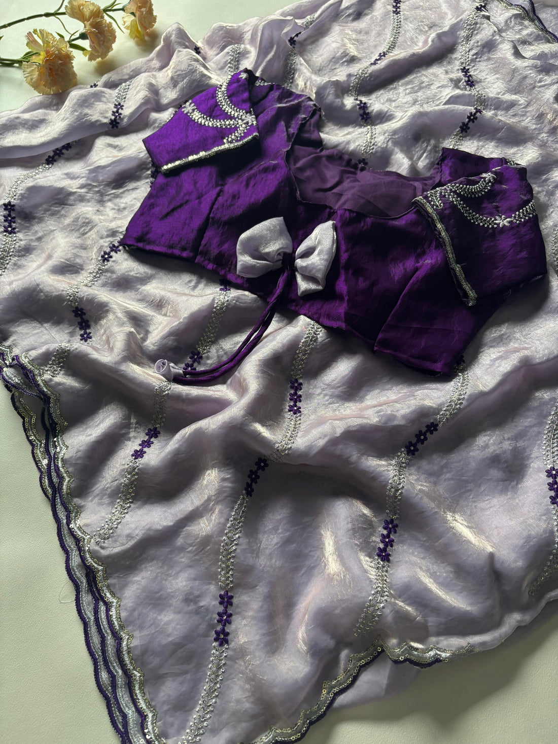 Cocktail Sarees Available in Stitched and Unstitched Blouse Styles