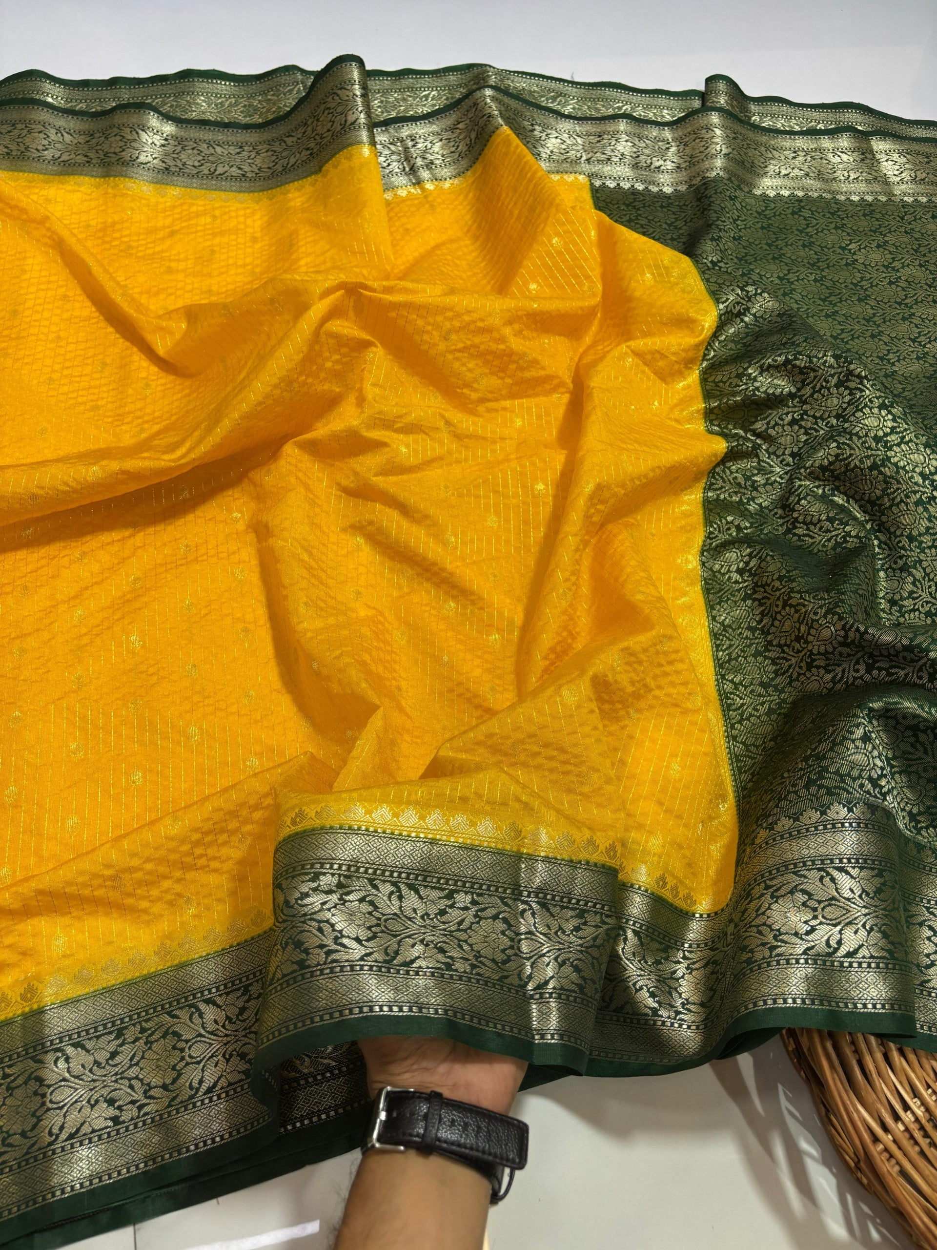 PURE BANARASI DYBLE CHINIYA SOFT SILK