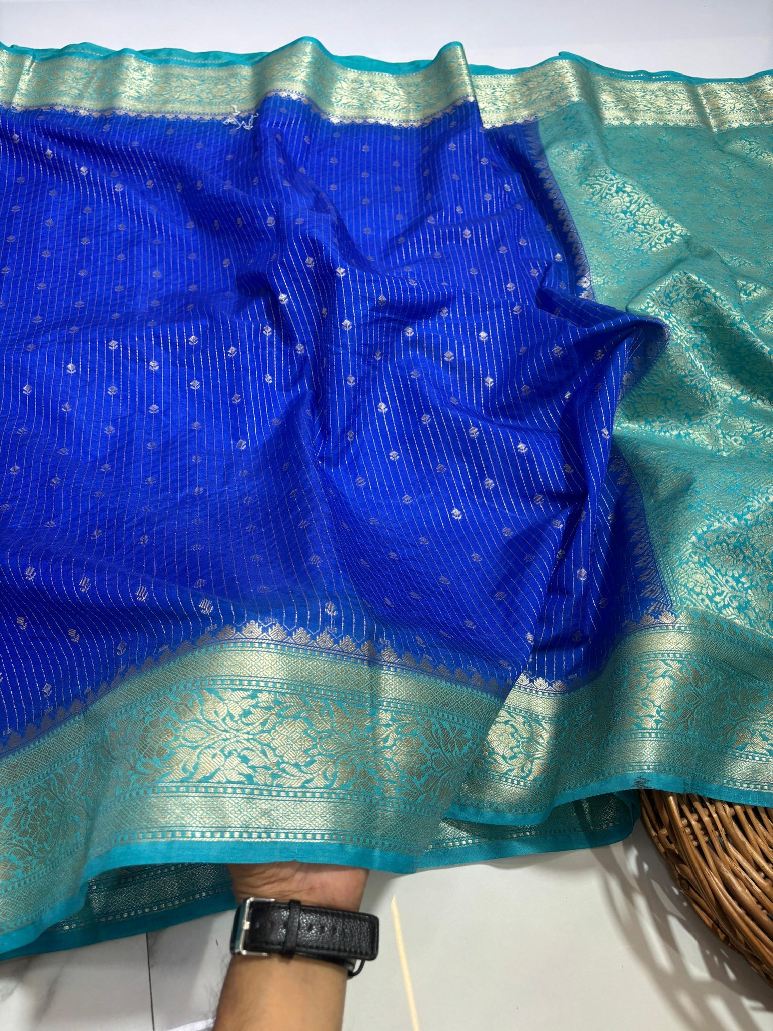 PURE BANARASI DYBLE CHINIYA SOFT SILK