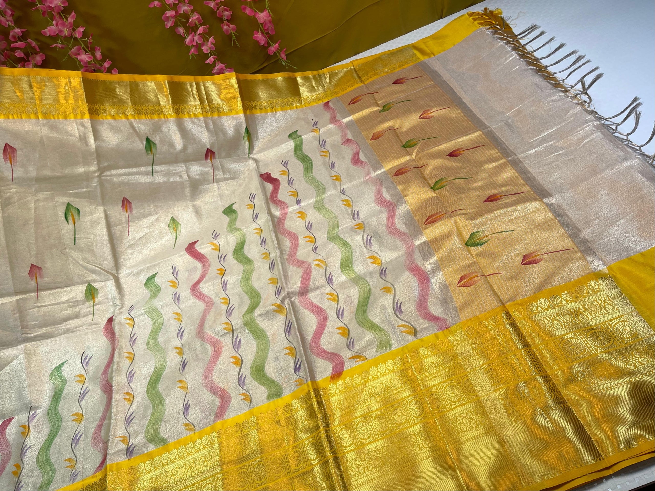 Premium Soft Banarasi Tissue Silk