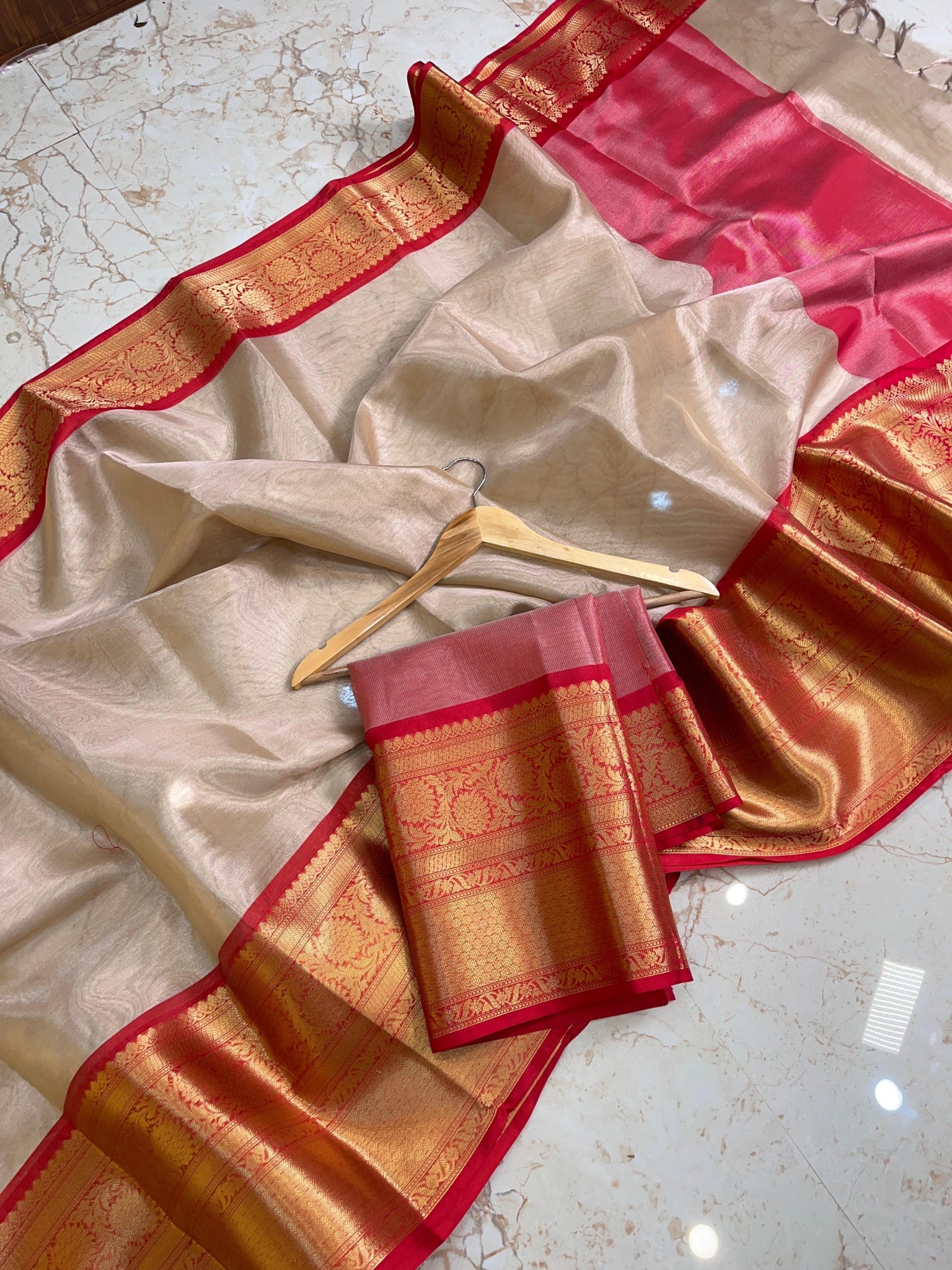 Soft Banarasi Tissue Silk Saree