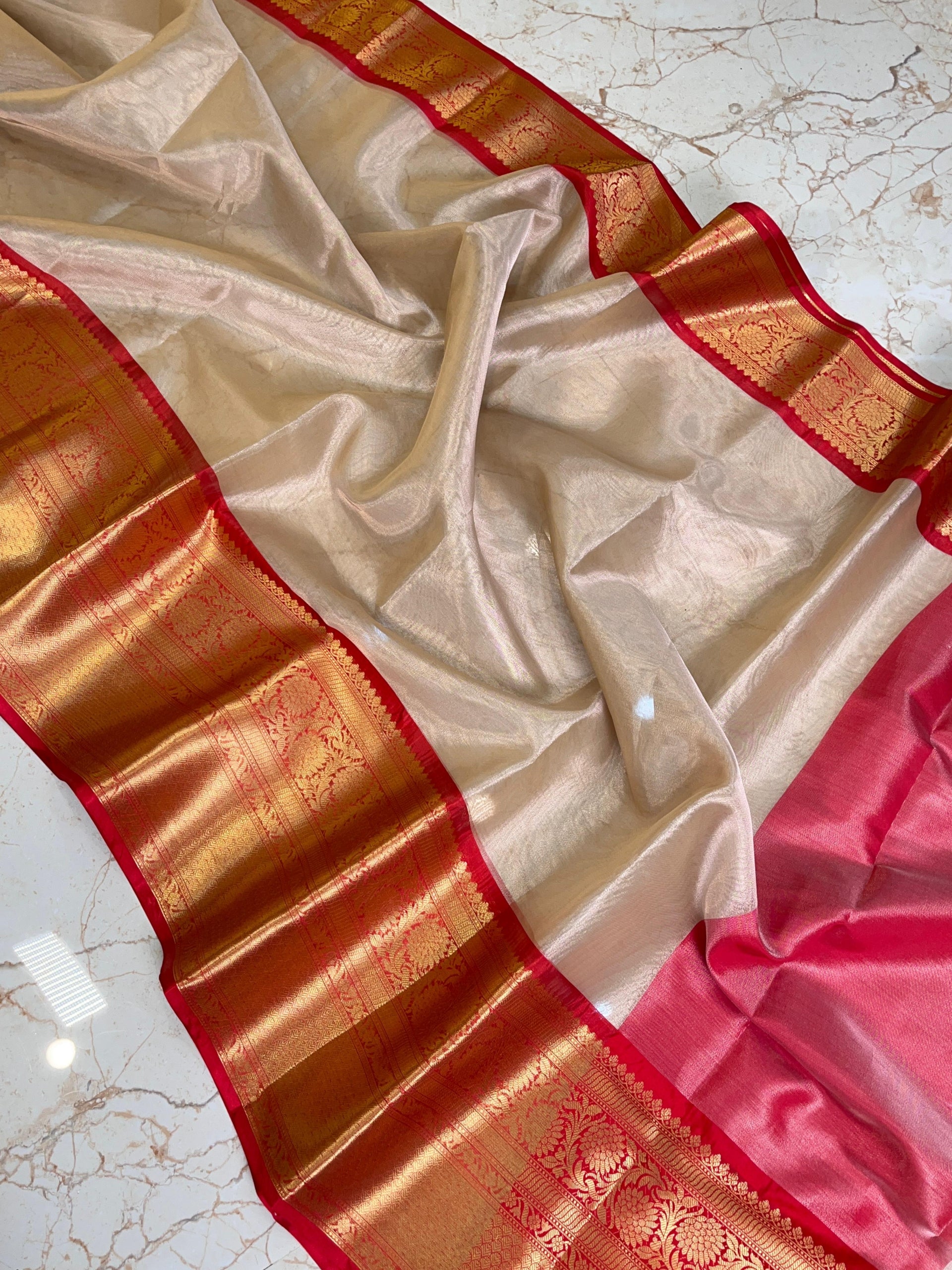 Soft Banarasi Tissue Silk Saree