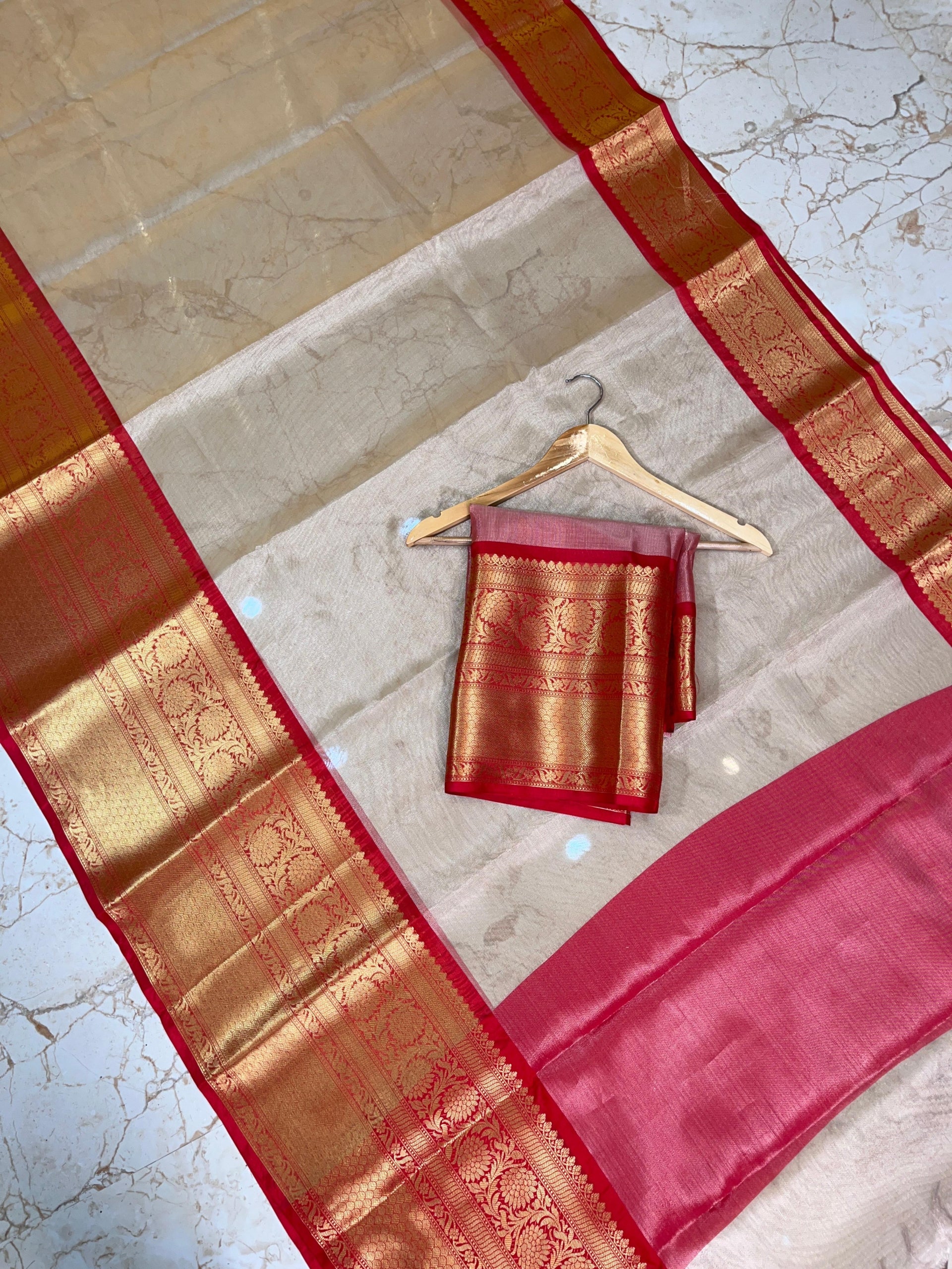 Soft Banarasi Tissue Silk Saree
