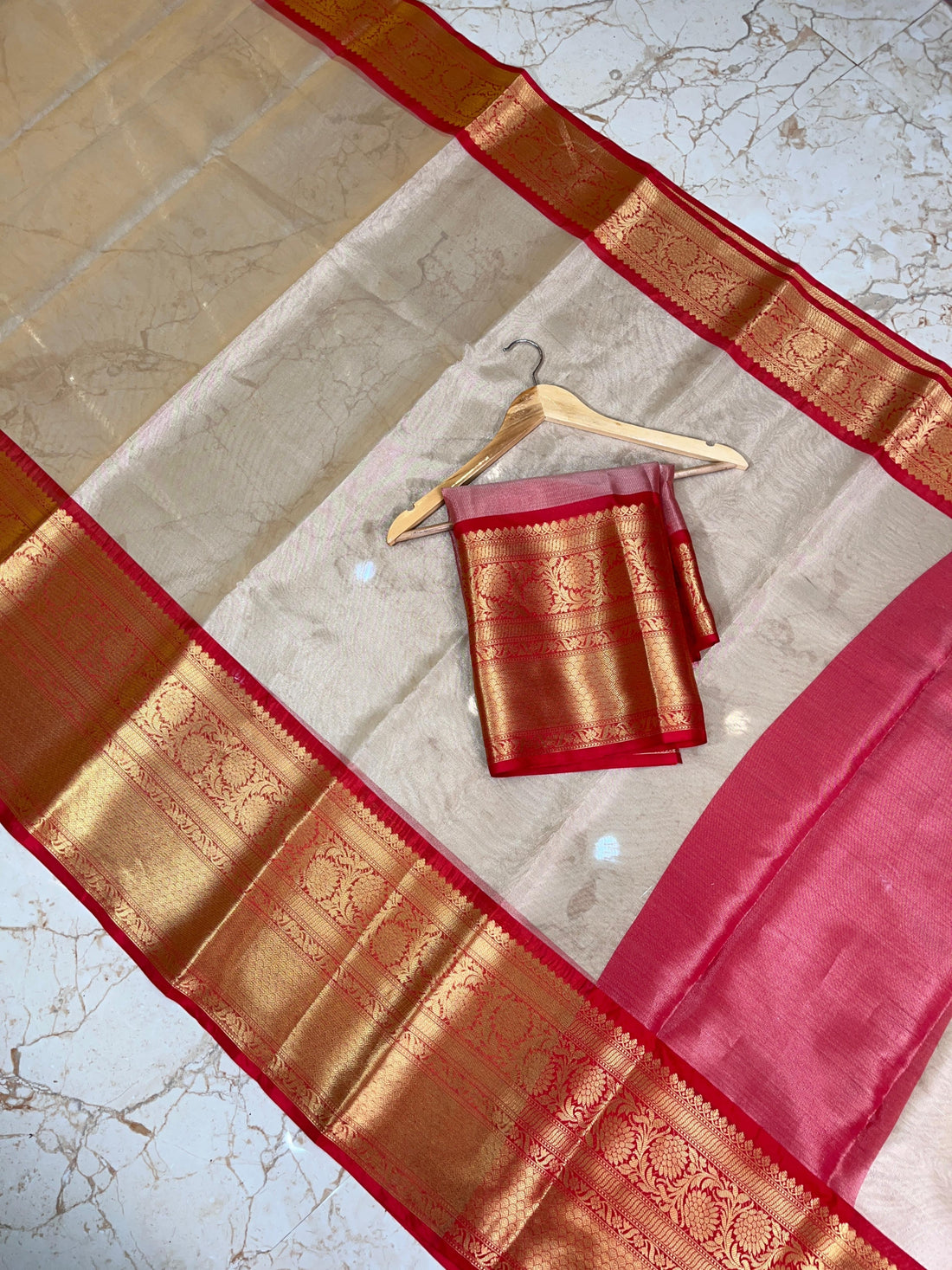 Soft Banarasi Tissue Silk Saree