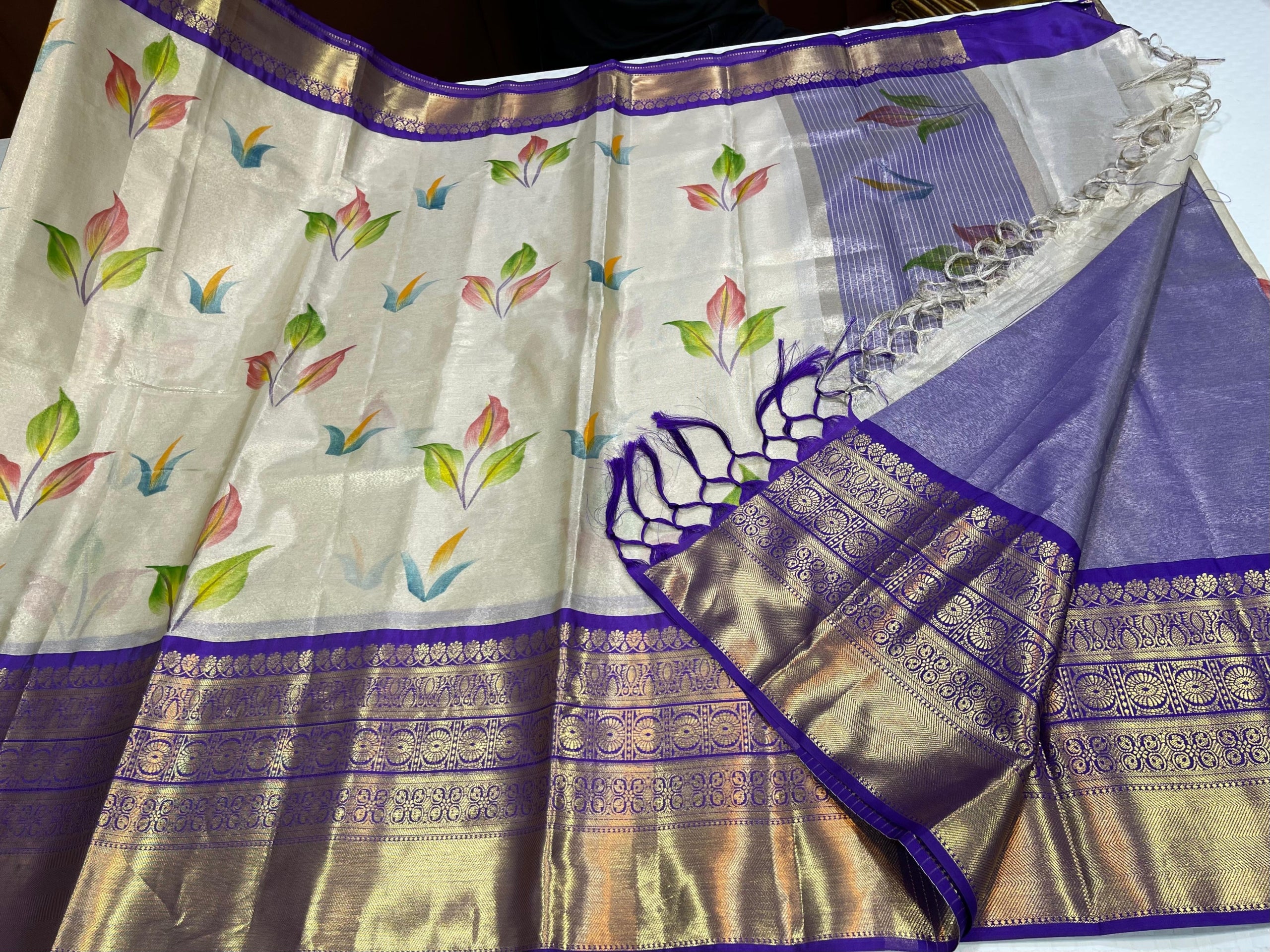 Premium Soft Banarasi Tissue Silk