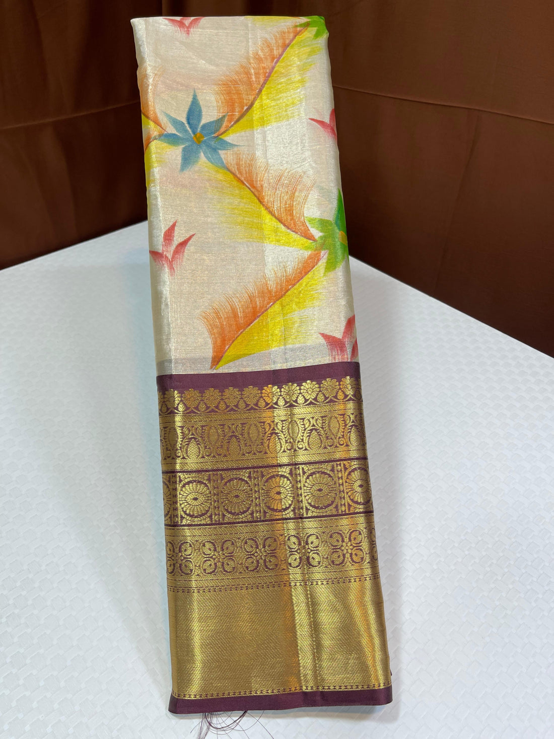 Premium Soft Banarasi Tissue Silk
