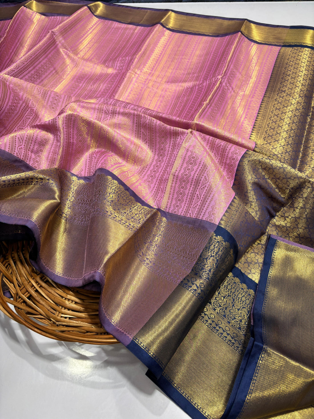 Pure Banarasi Soft Tissue Katan Silk Saree