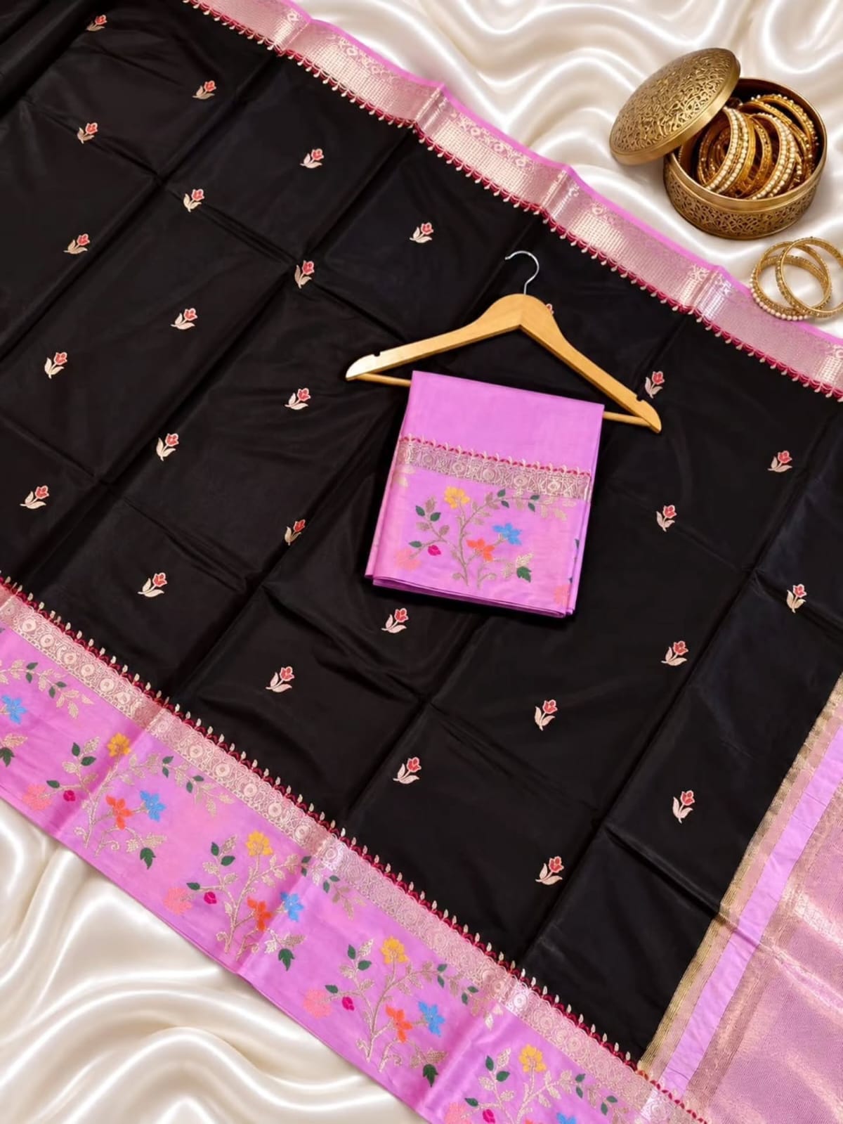 Premium Banarasi Semi Katan Silk Sarees