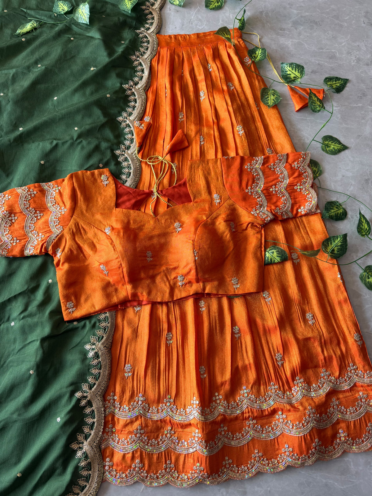 Premium Fully Stitched Free Size Lehangas (Details in Description)