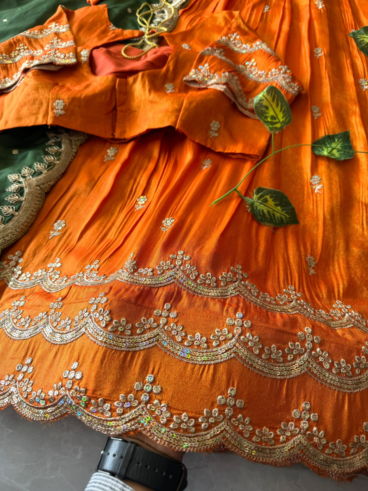 Premium Fully Stitched Free Size Lehangas (Details in Description)