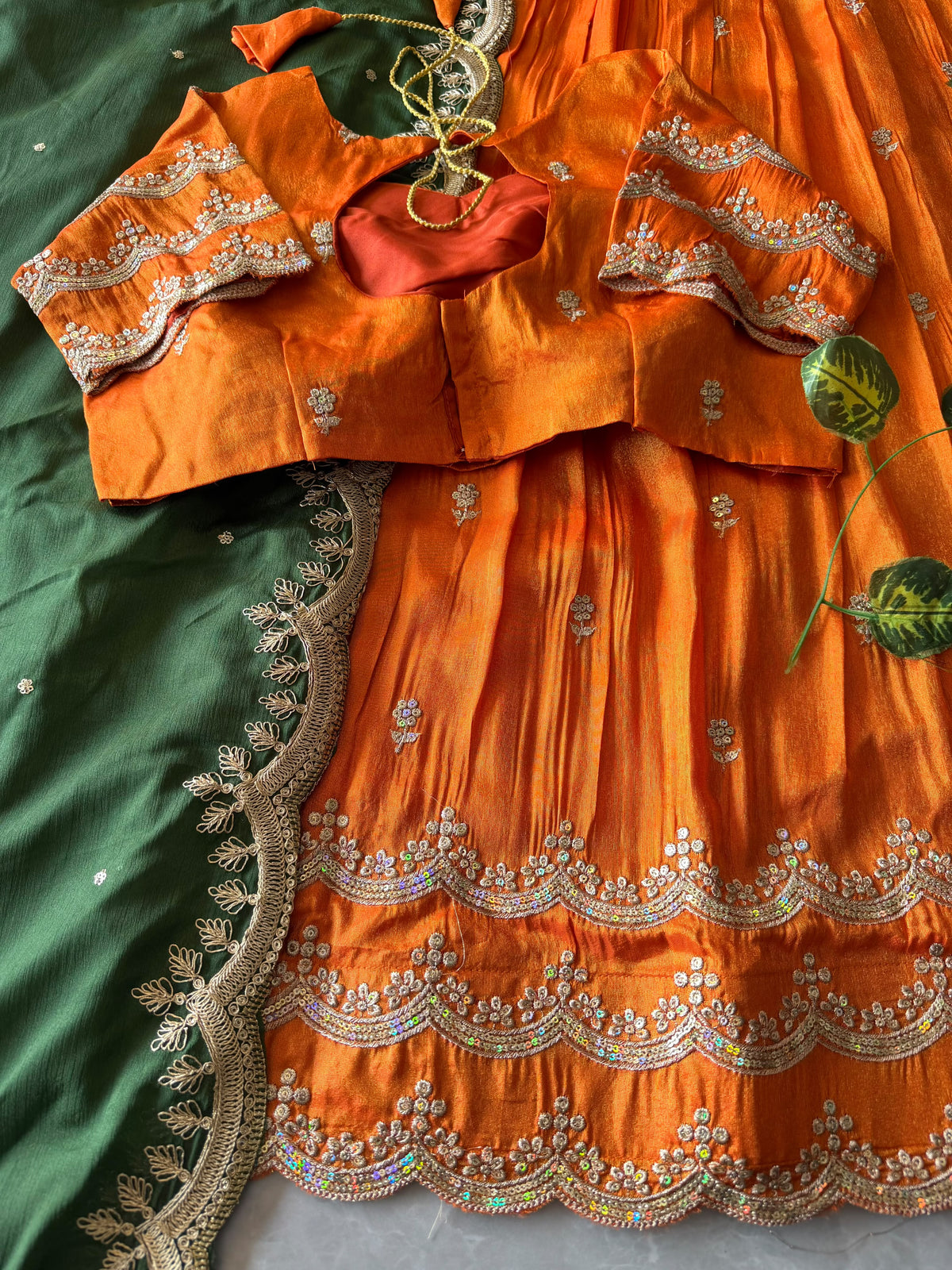 Premium Fully Stitched Free Size Lehangas (Details in Description)