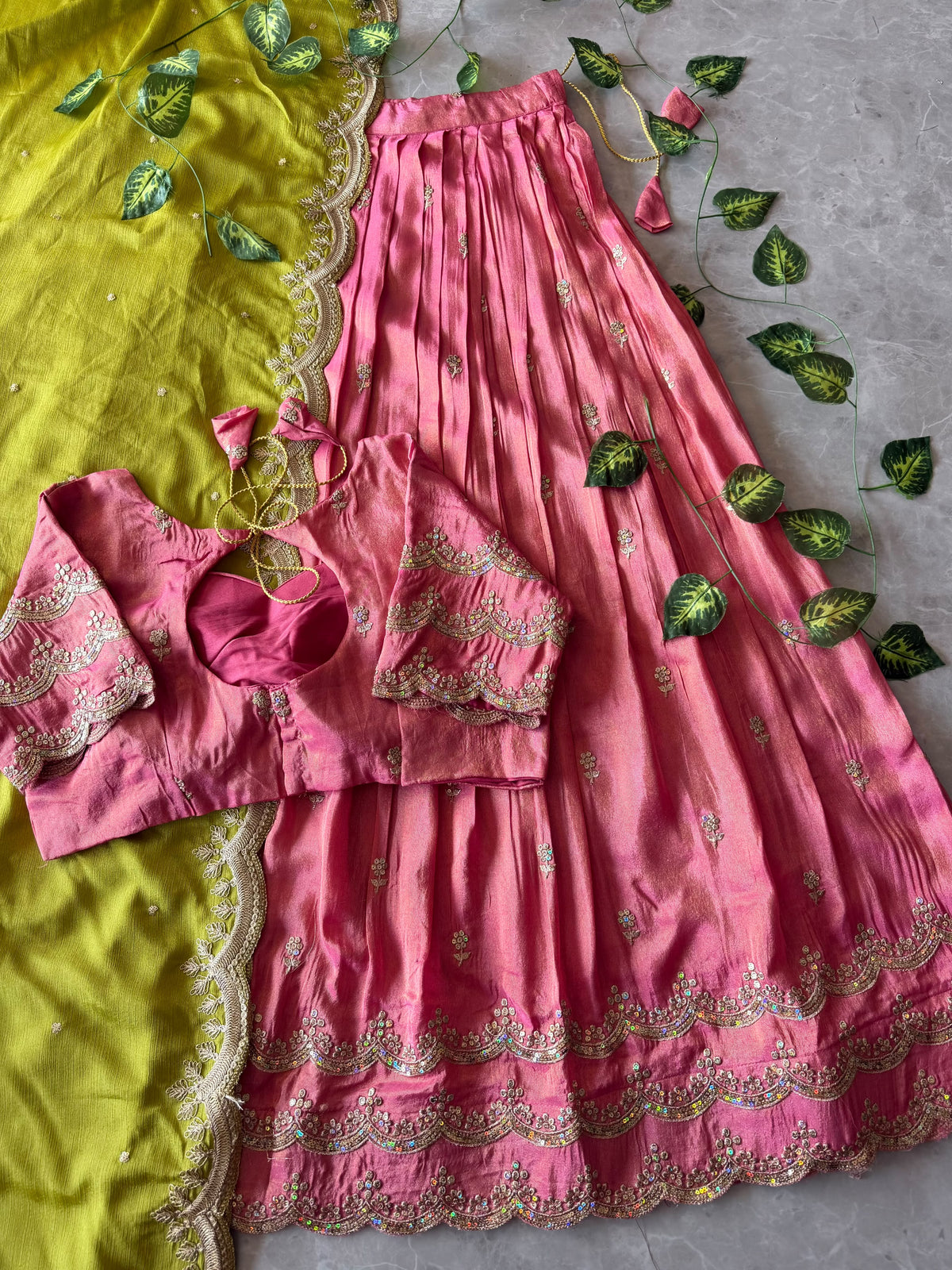 Premium Fully Stitched Free Size Lehangas (Details in Description)