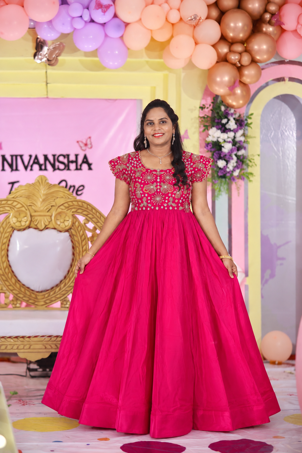 Customized maggam work frock