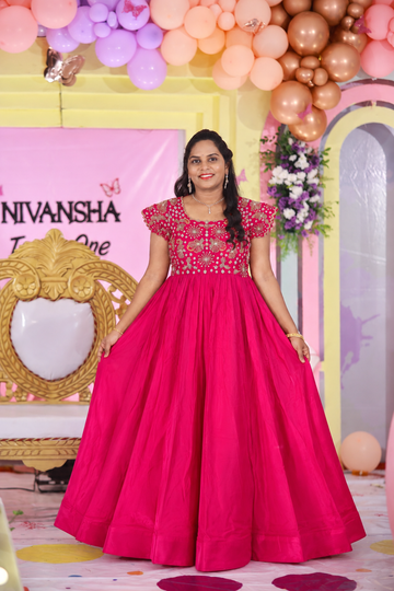 Customized maggam work frock