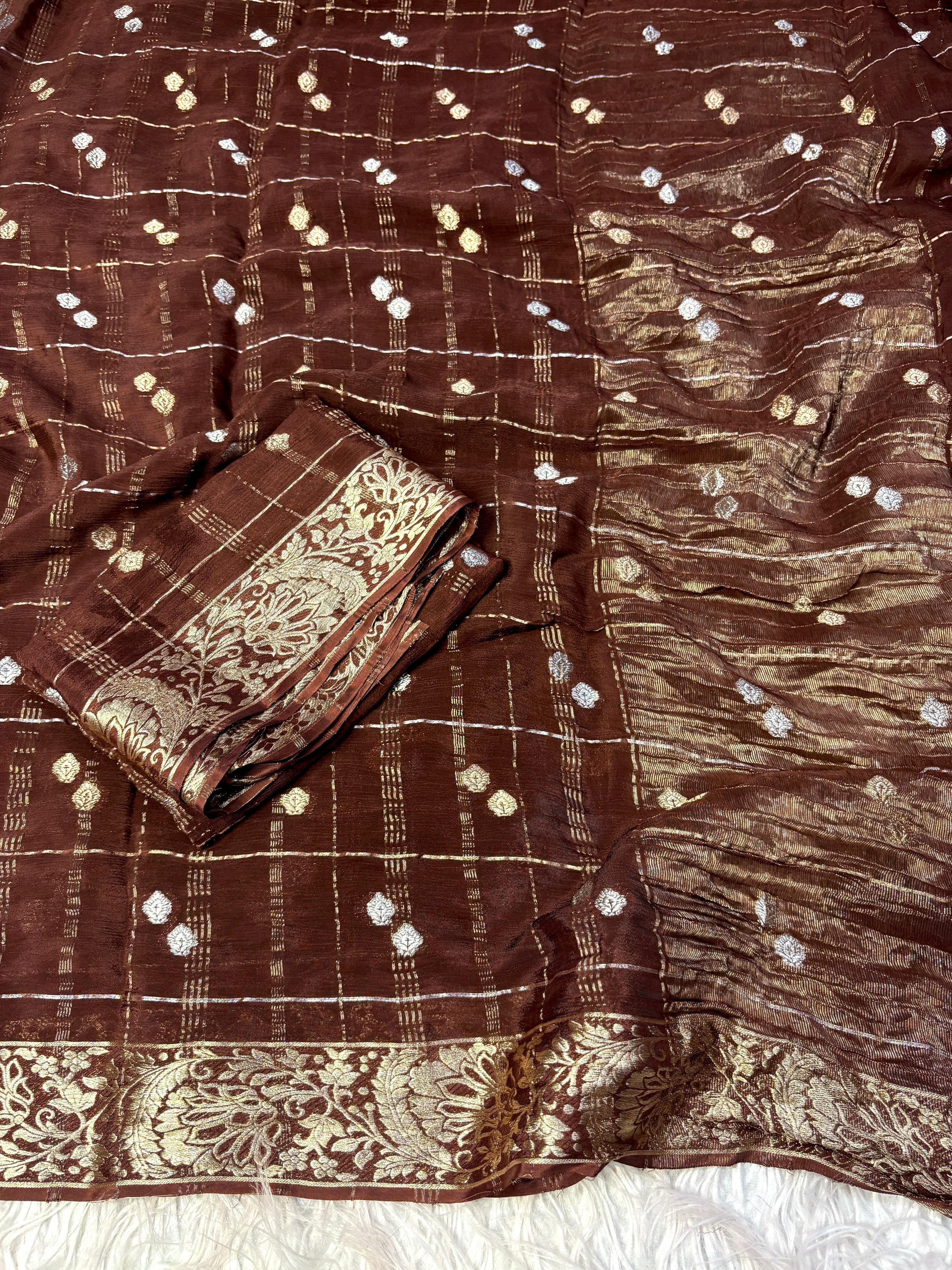 Vintage Viscose Chinnon Sarees