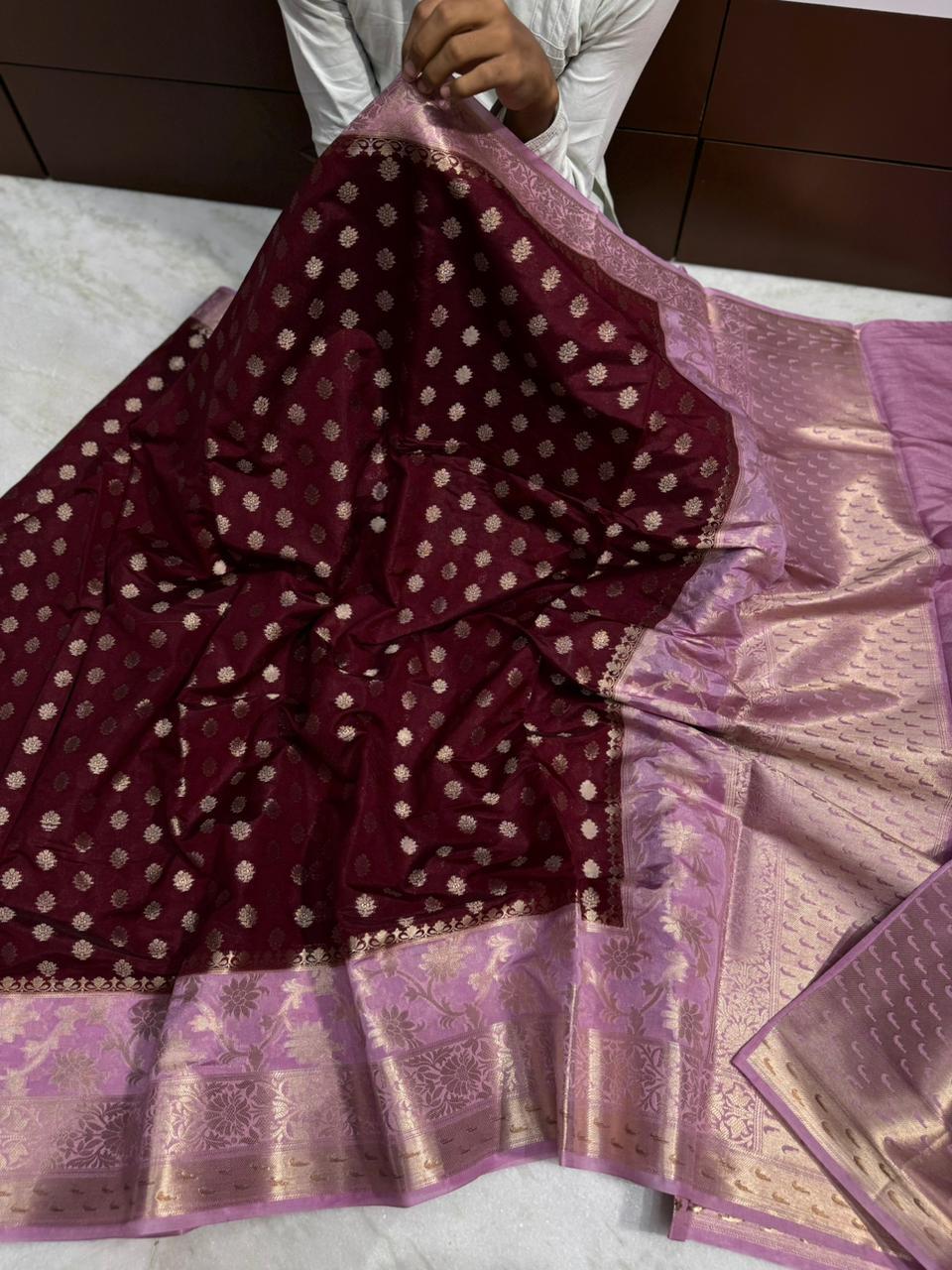 Banarasi Dyble Dupion Soft Silk Sarees