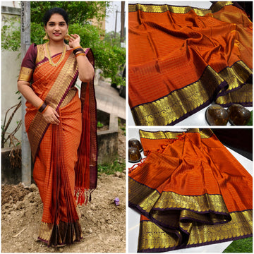 Soft Banarasi Semi Katan Silk Saree
