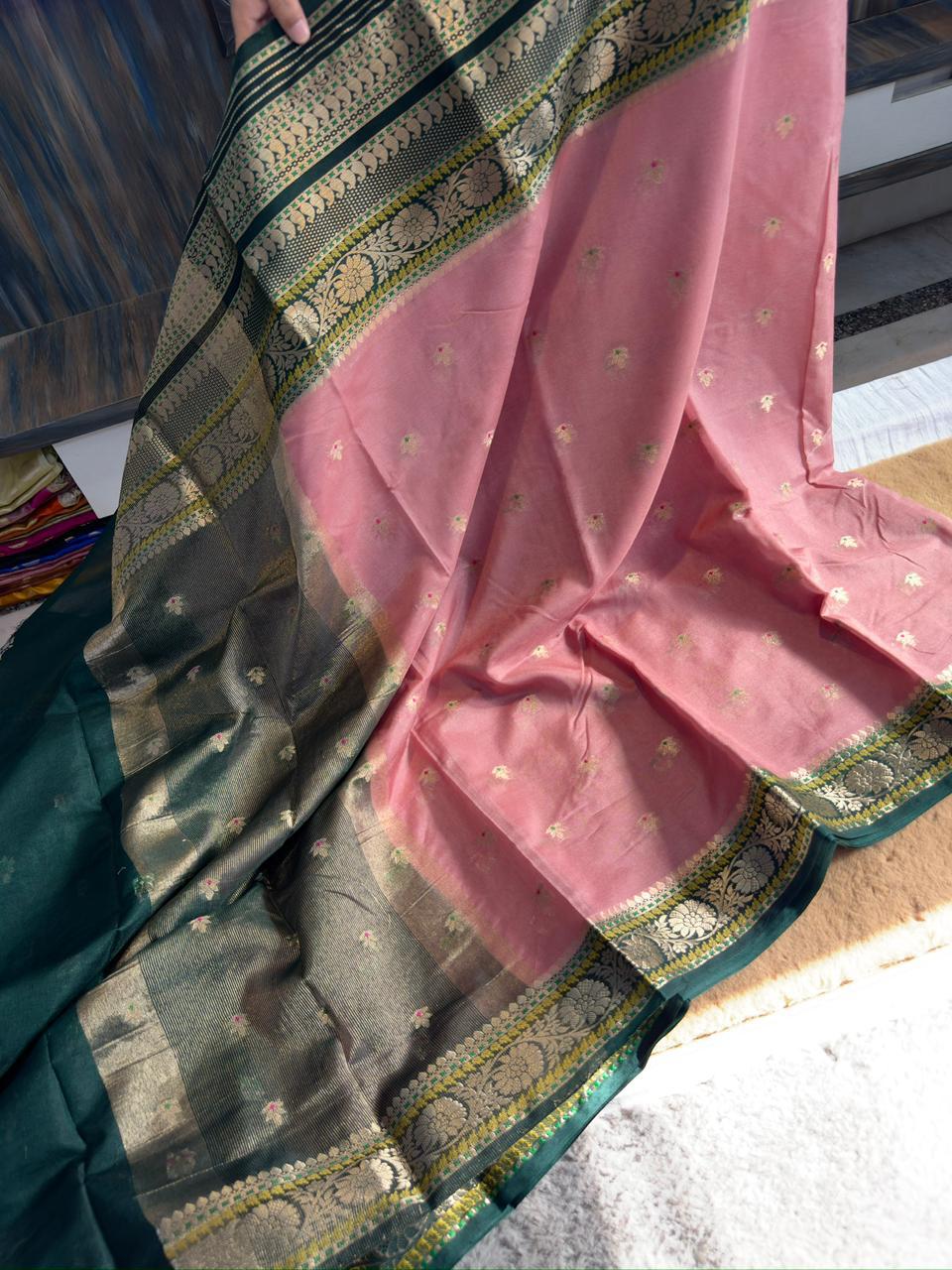 Banarasi Dyble Dupion Soft Silk Sarees