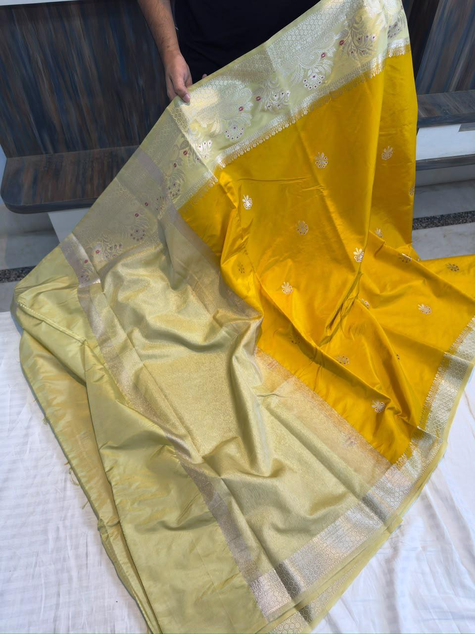 Banarasi Dyble Katan Soft Silk Sarees