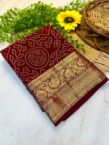 Bandini sarees with kanchi border