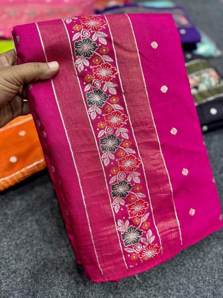 Pure Soft Russian Silk Sarees
