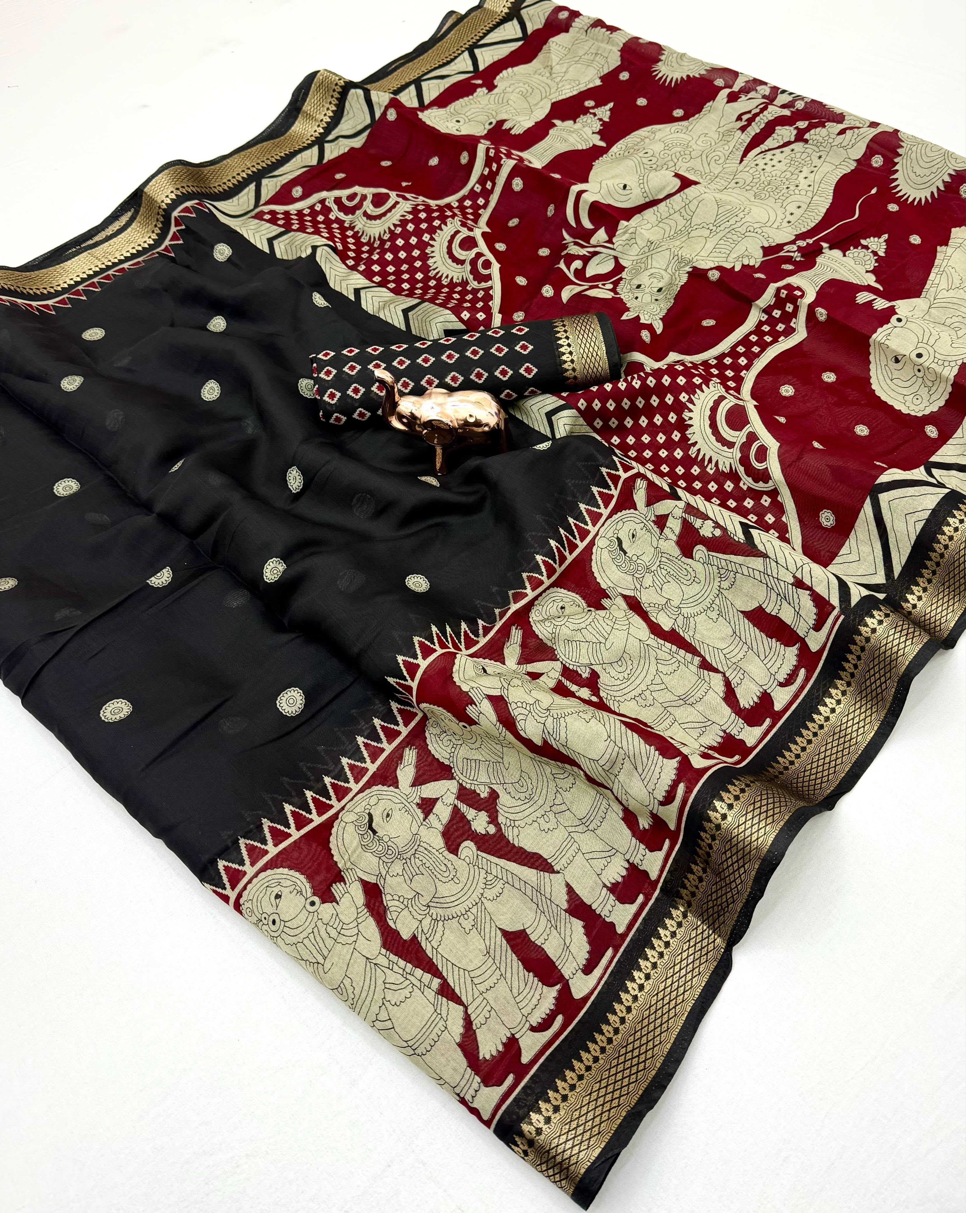 Special Mul Cotton kalamkari Sarees