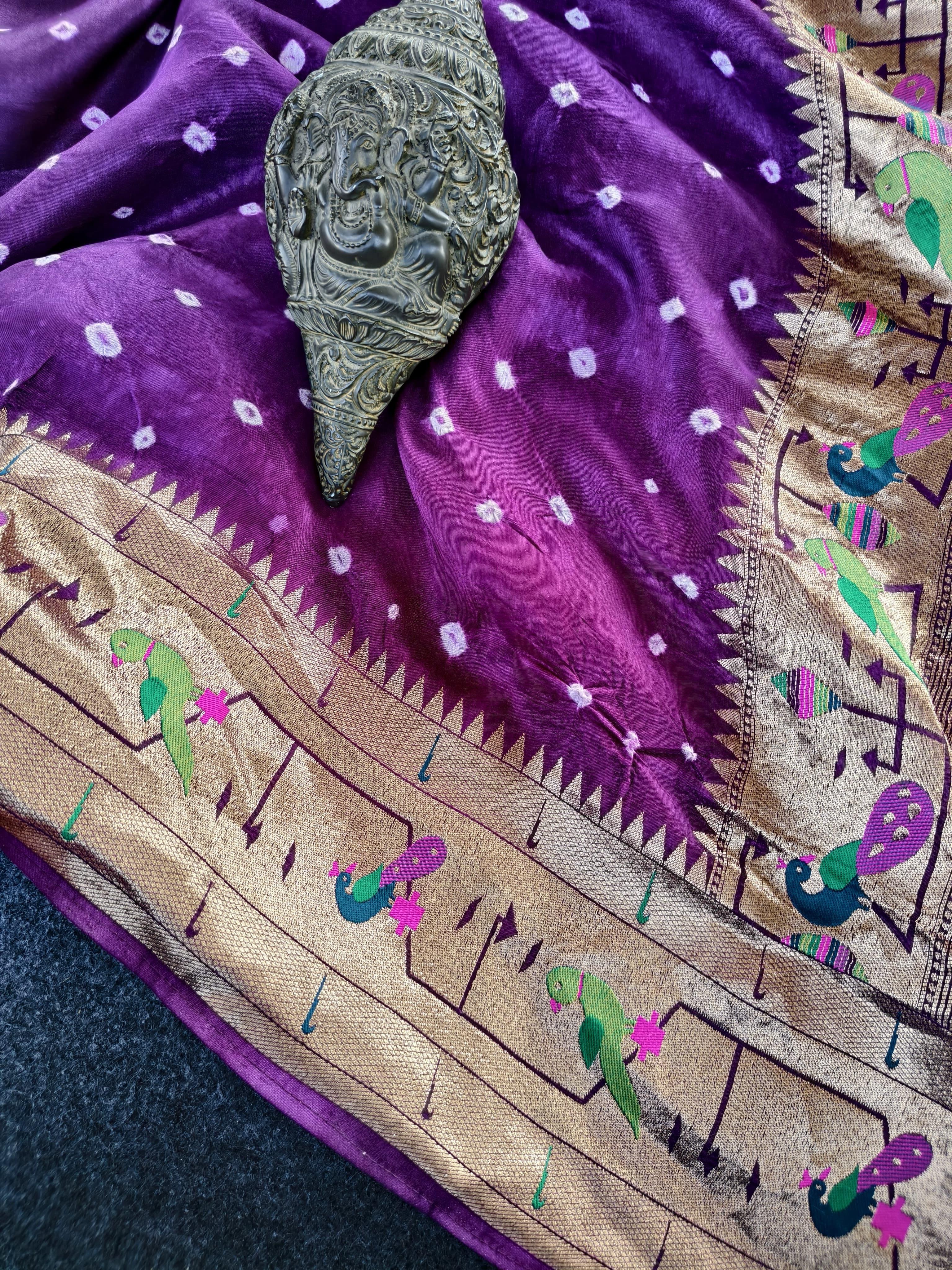 Pure Viscose Bandini with Pythani border