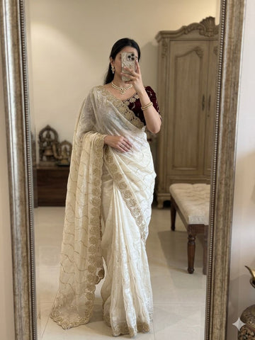 Designer Space Silk Sarees