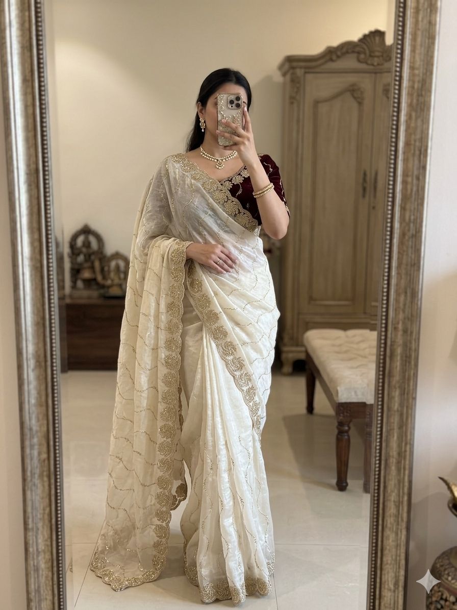 Designer Space Silk Sarees