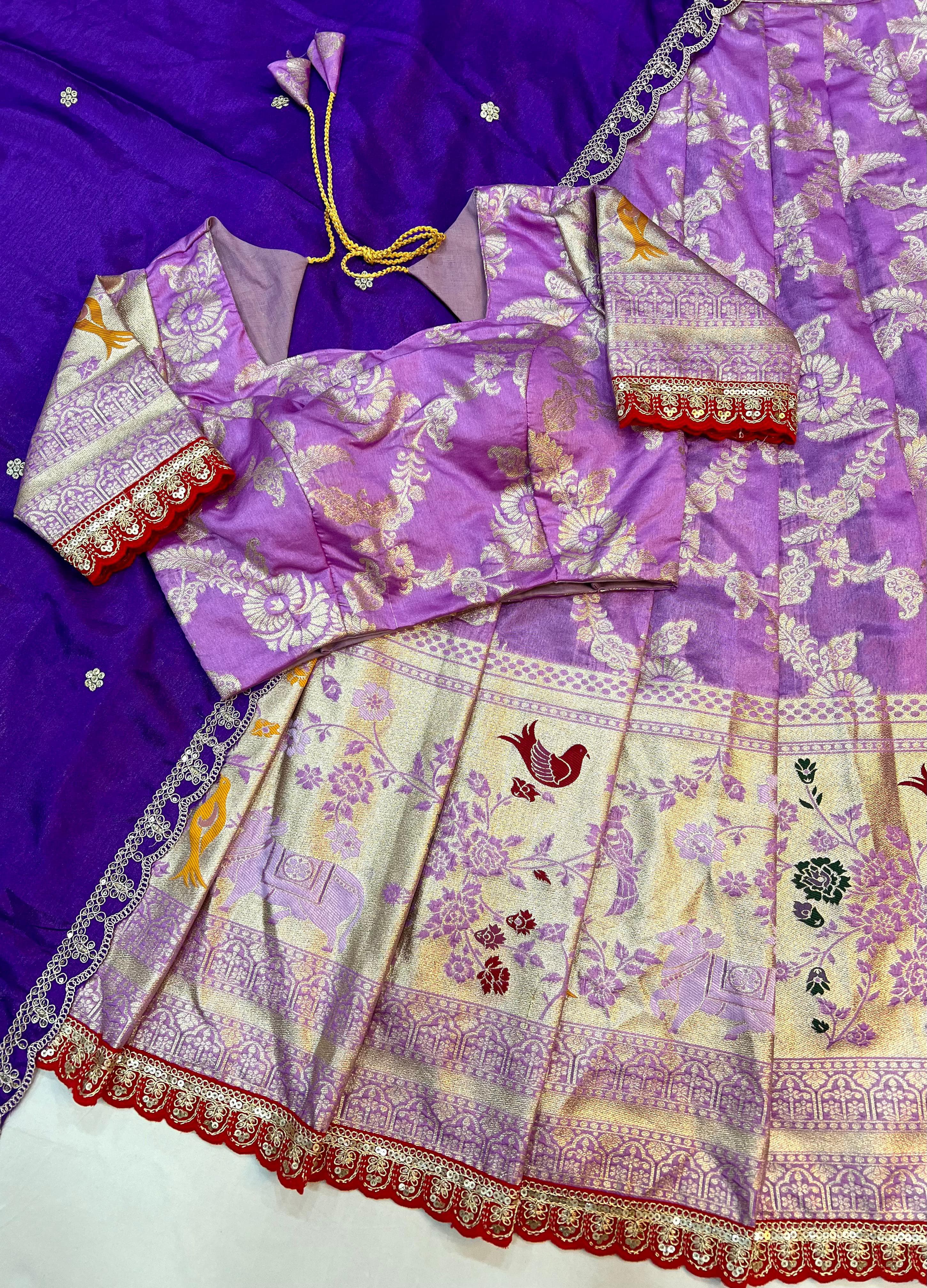 Paithani Tissue Silk Lehangas