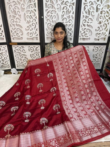 Premium Banarasi Semi Katan Silk Sarees