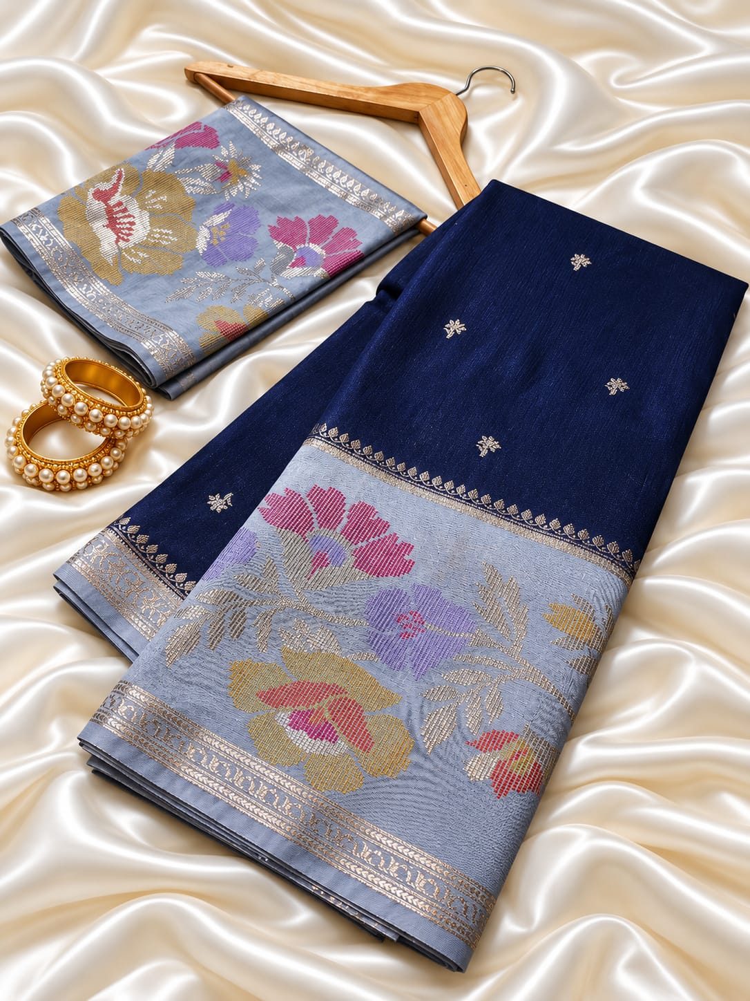 Premium Banarasi Katan Silk Soft Sarees