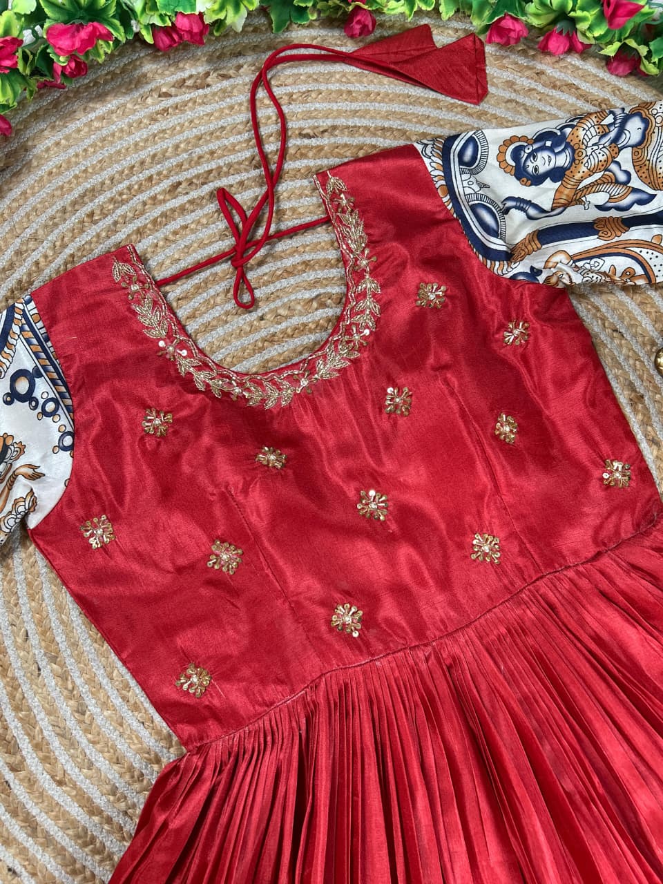 Kalamkari Anarkali Gown