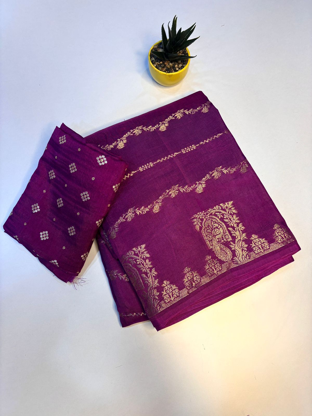 Pure Russian Khadi Viscose Saree