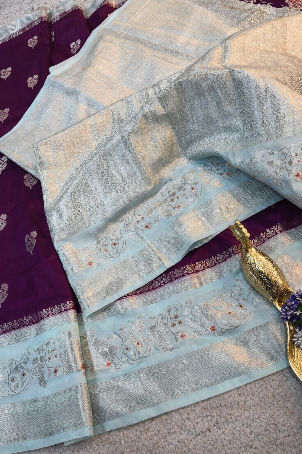 Premium Banarasi Raw Mango Silk Sarees
