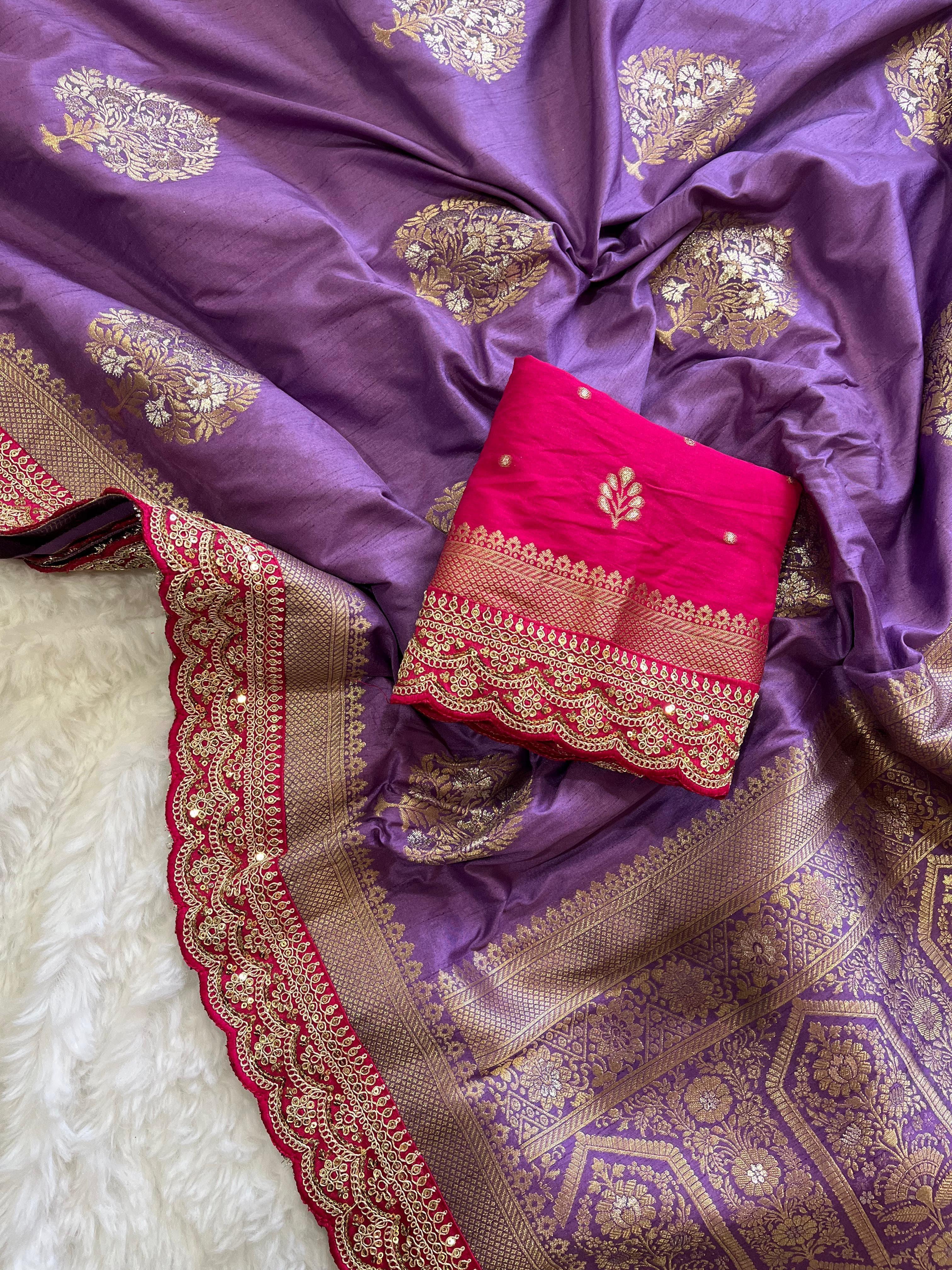 Premium Dola Silk Sarees with Unstitched Blouse