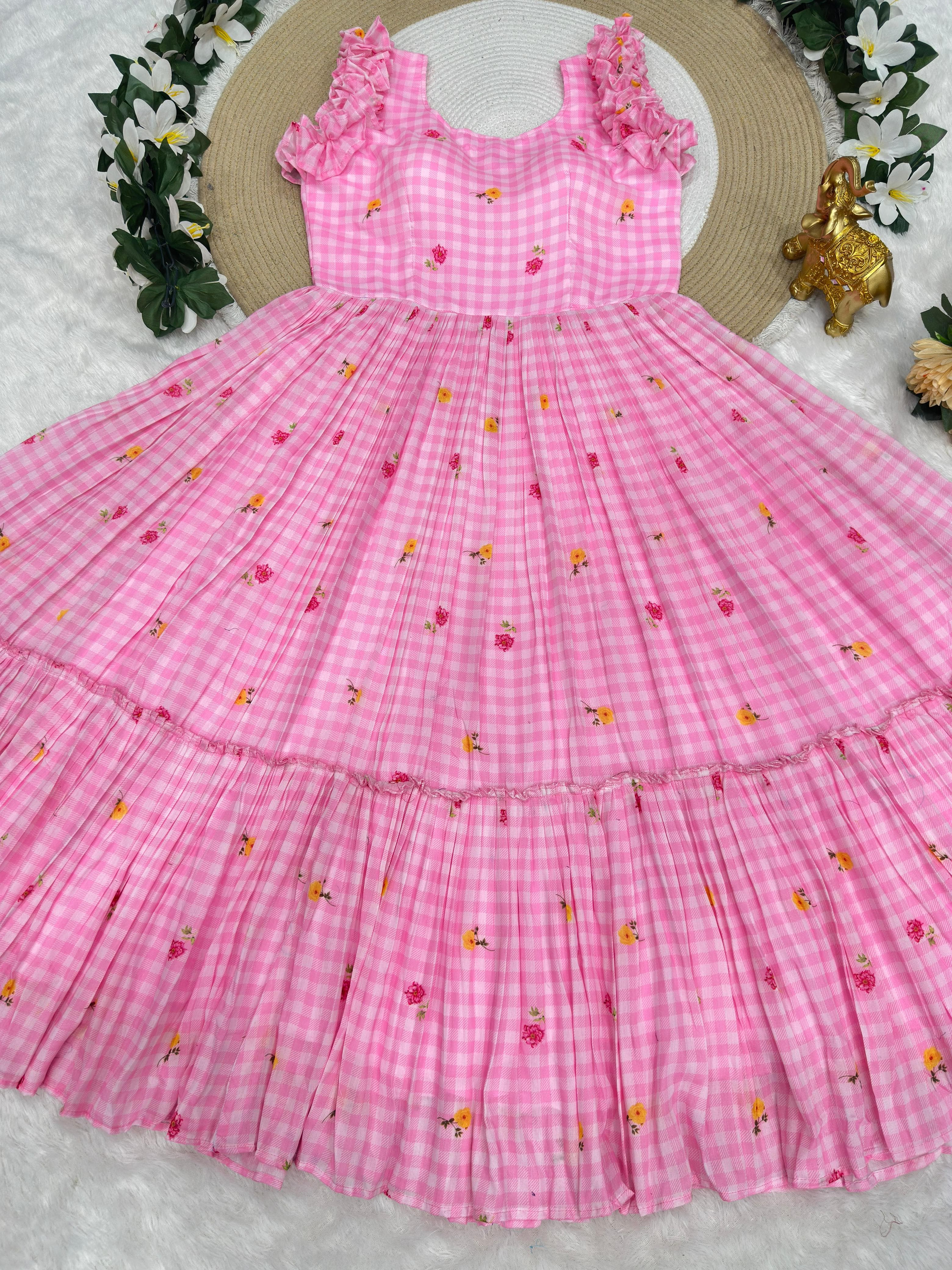 Pure Mul cotton floral frocks