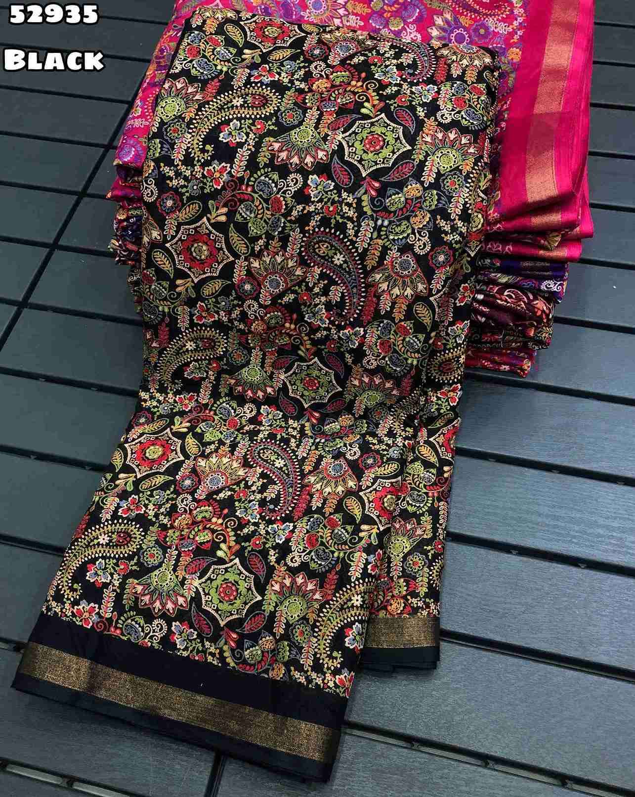 New Soft Mul Cotton Mango Design Ajrak Printed Sarees