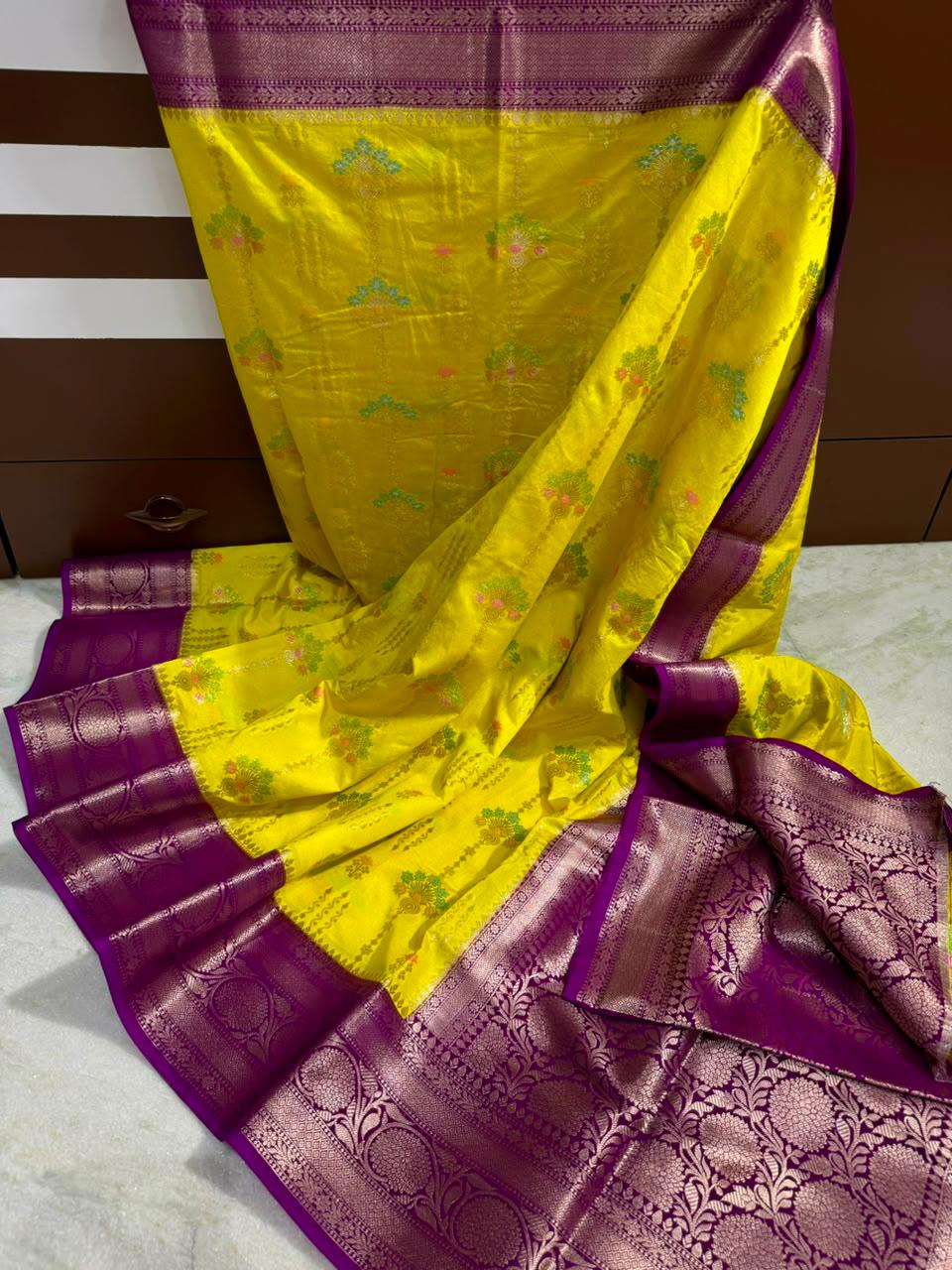 Soft Banarasi Dybl Dupion Soft Silk Sarees